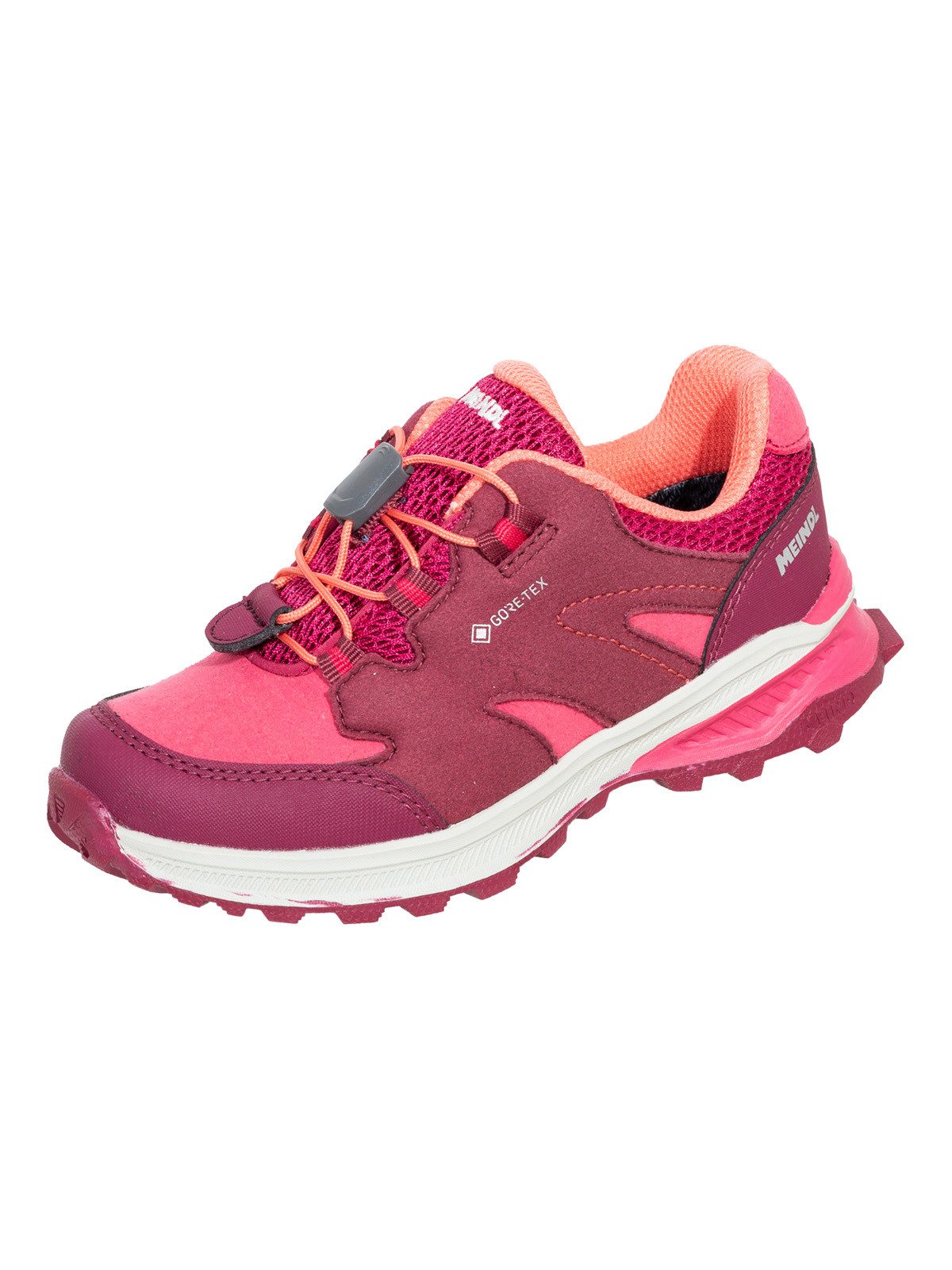 Meindl Meindl Kivo Junior GTX brombeer Wanderschuh Herausnehmbares Best-Fit-Fußbett für optimalen Sitz bei Kinderfüßen