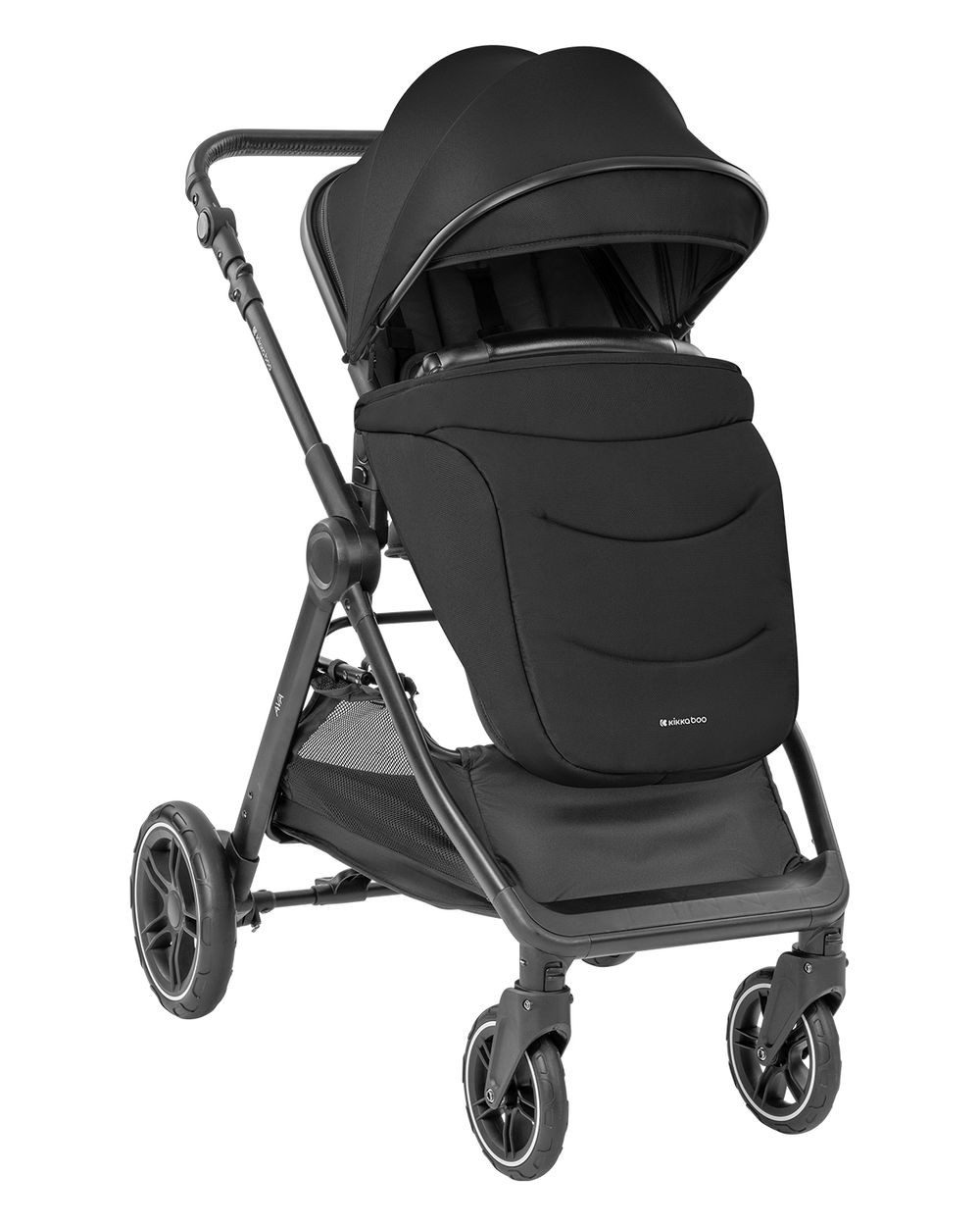 Kikkaboo Kombi-Kinderwagen Kombikinderwagen Ava 3 in 1, Babywanne, Babyschale, Gummiräder, Tasche