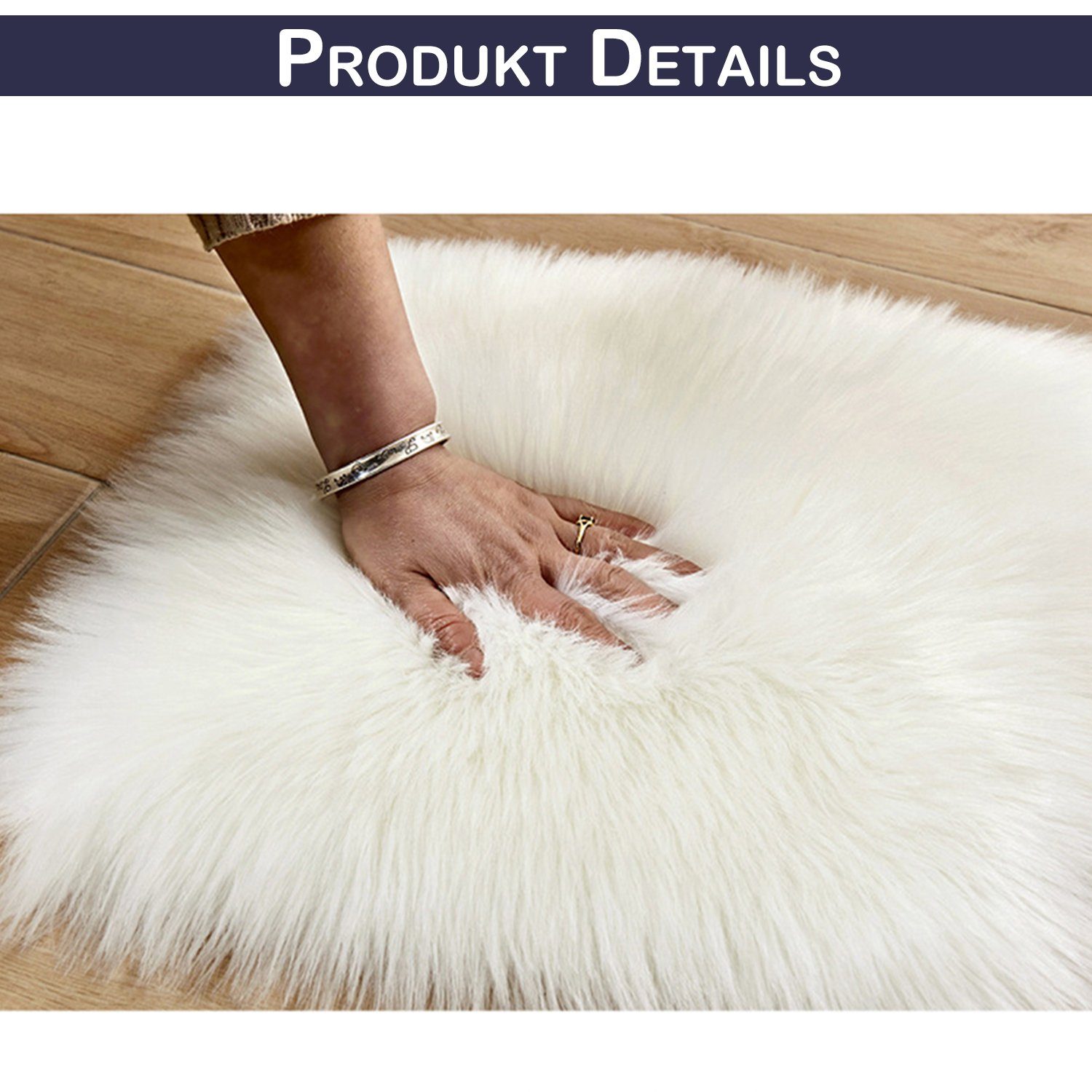 BTTO TEPP Hochflor-Teppich Fellteppich,Kunstfell,Weich,Hochflor Shaggy Tepp günstig online kaufen