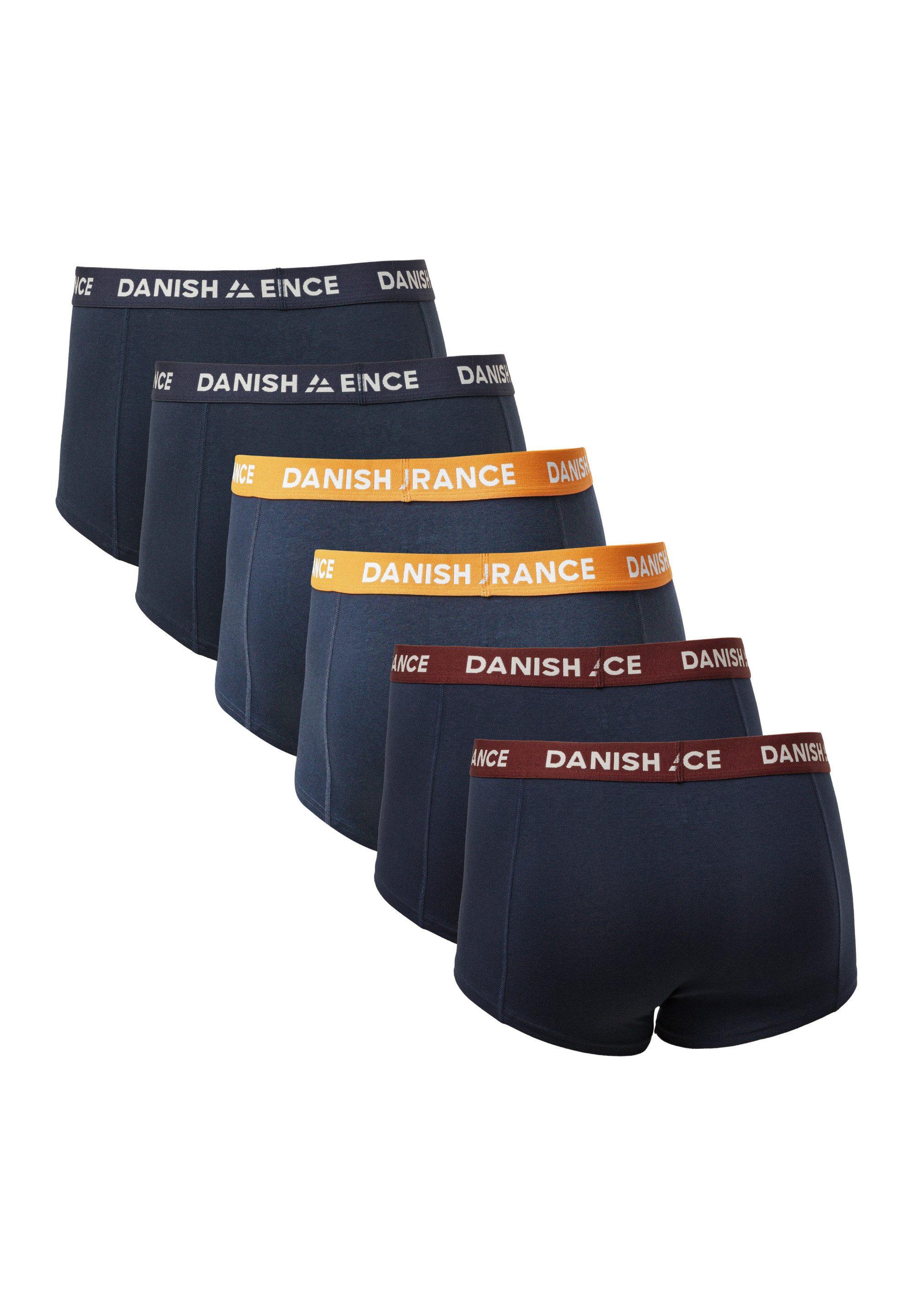 DANISH ENDURANCE Boxershorts Classic Short Trunks (6-St) Ultraweich, sportliche Unterhosen, Etikettfreier Bund