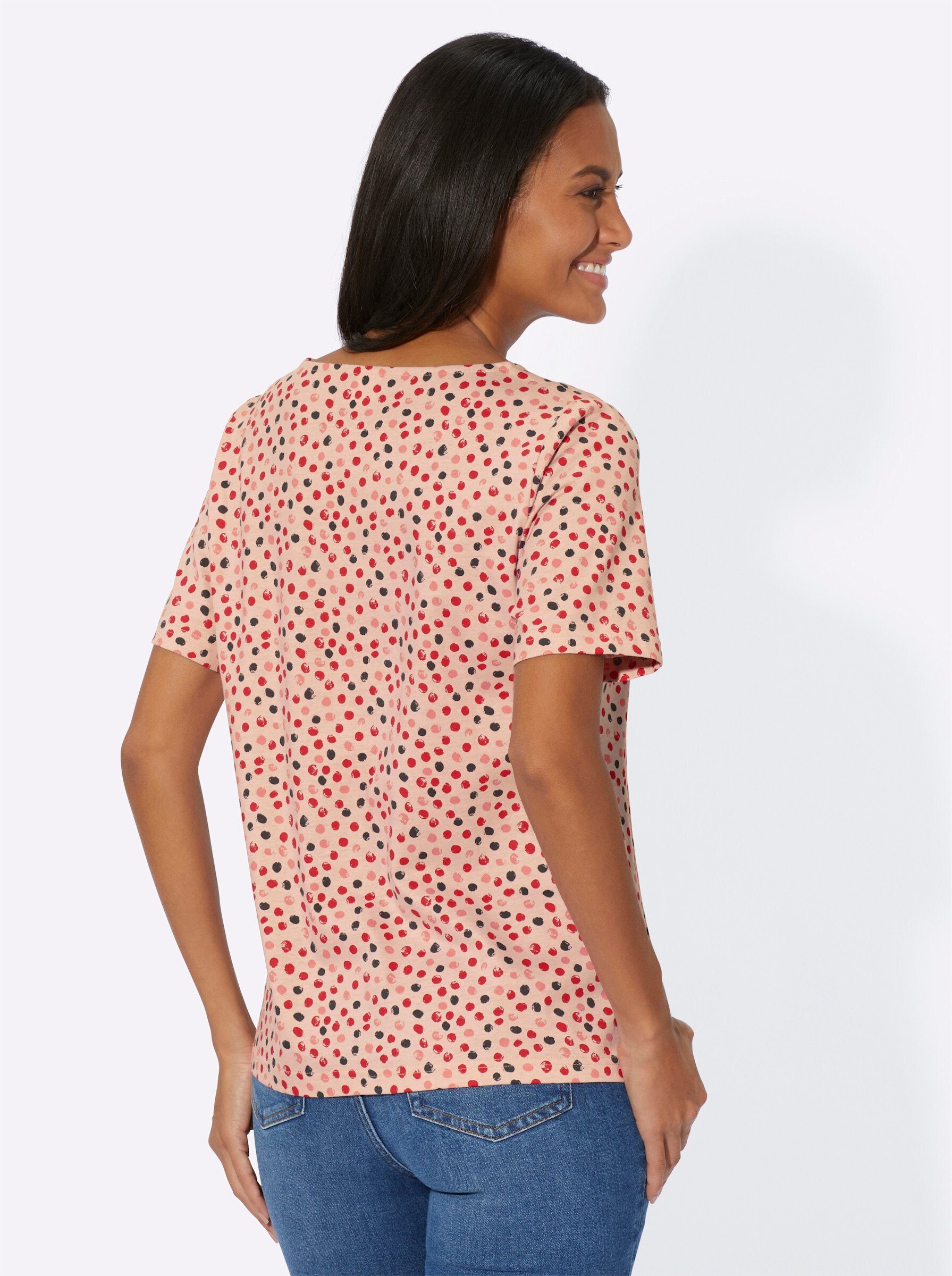 WEIDEN T-Shirt puder-erdbeere-bedruckt WITT