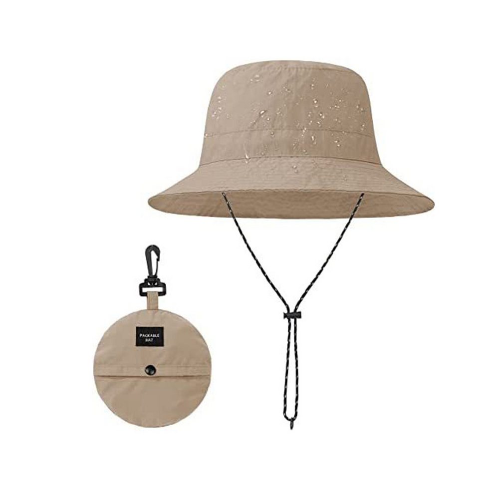 nsihing Sonnenhut Wasserdichter Fischerhut für Damen Herren Faltbarer Sommerhut Ideal für Outdoor, Angeln, Wandern