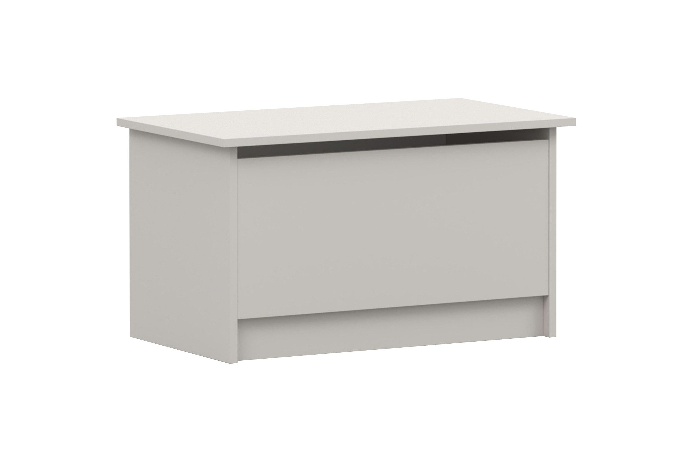 Deine Möbel 24 Spielzeugtruhe OSCAR Spielzeugkiste Aufbewarungsboxen 75,5 cm breit (Set, 2 St., ganz in Weiß / Cashmere, Griffe: Rosa / Anthrazit OSCAR-Kollektion), Kinderzimmer Jugendzimmer Jungenzimmer Mädchenzimmer