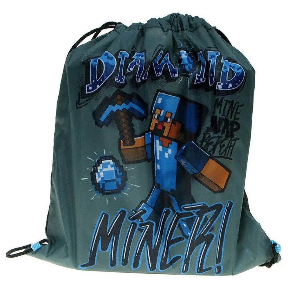 Minecraft Kinderrucksack Minecraft Sporttasche Turnbeutel 37 cm (1-tlg)