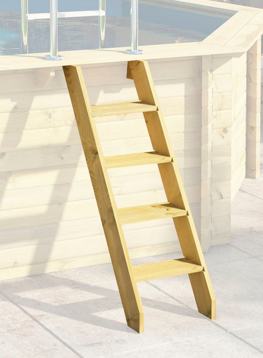 KONIFERA Achteckpool Aruba 2X (Komplett-Set, 8-tlg), 470x121 cm, 38 mm kesseldruckimprägniertes Holz