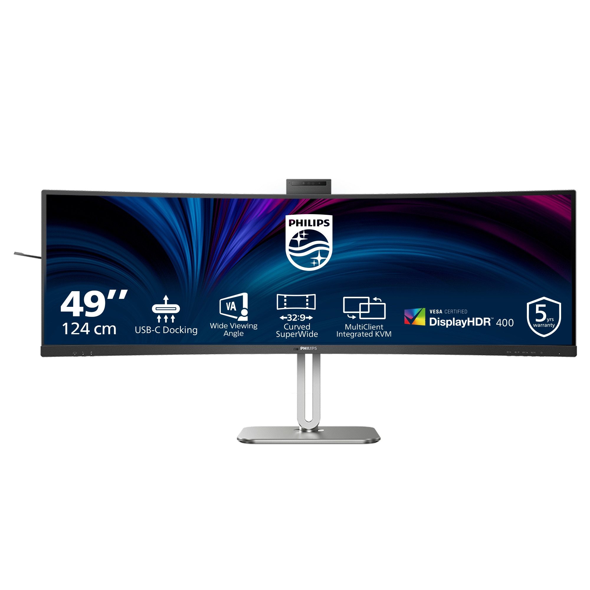 Philips 49B2U5900CH/00 TFT-Monitor (124 cm/48.8 ", 5120 x 1440 px, Dual QHD, 4 ms Reaktionszeit, 75 Hz, LCD)