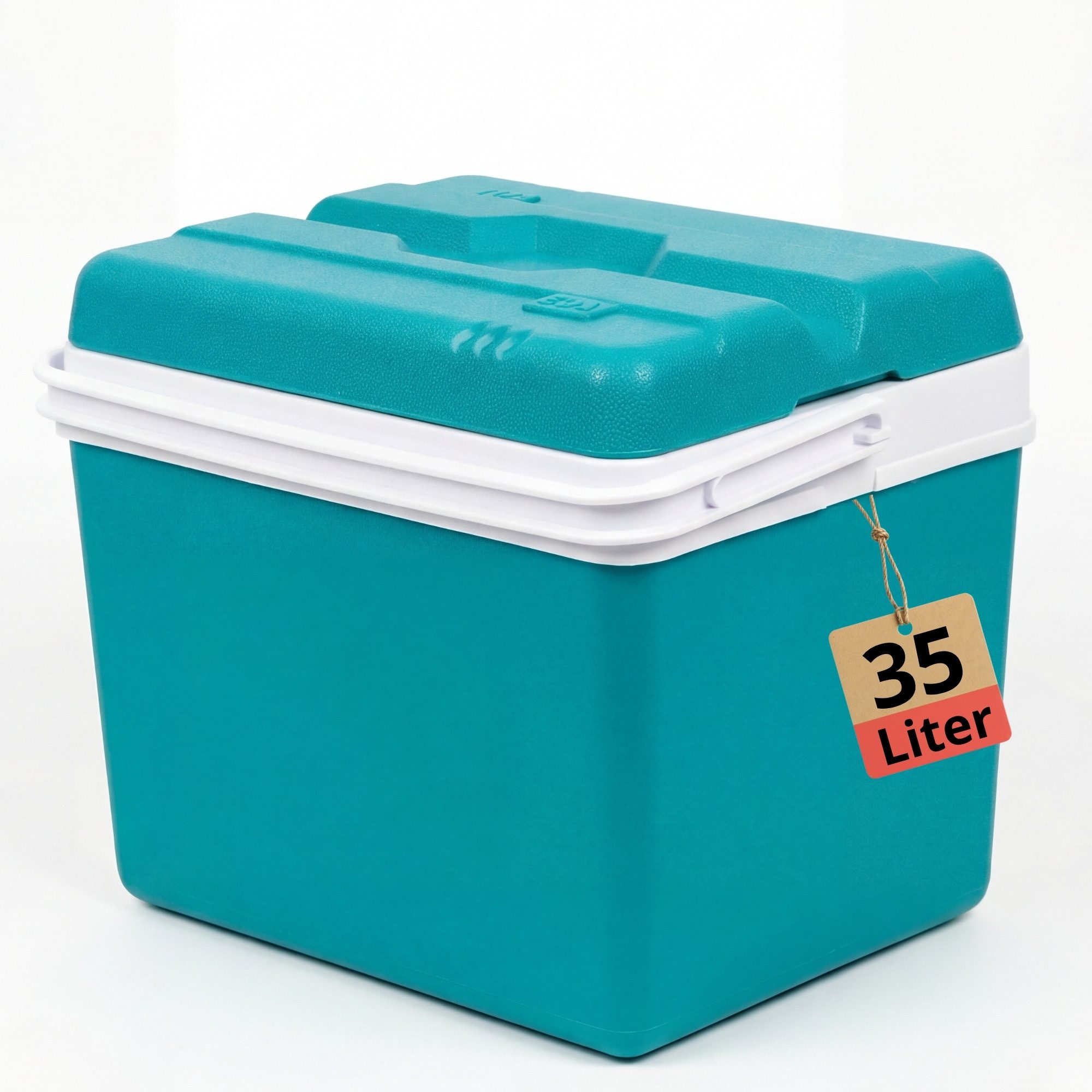 BigDean Kühlbox 35L – Mobile Camping-Kühlbox für Kühlakkubetrieb, 35 l, Extra großes Volumen, ergonomischer Sicherheits-Tragegriff