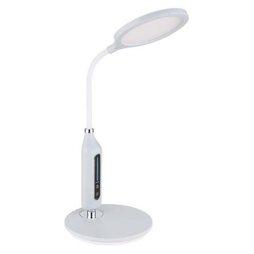 Globo Schreibtischlampe, Tischleuchte Schreibtischlampe Beistelllampe Grau Touchdimmer LED