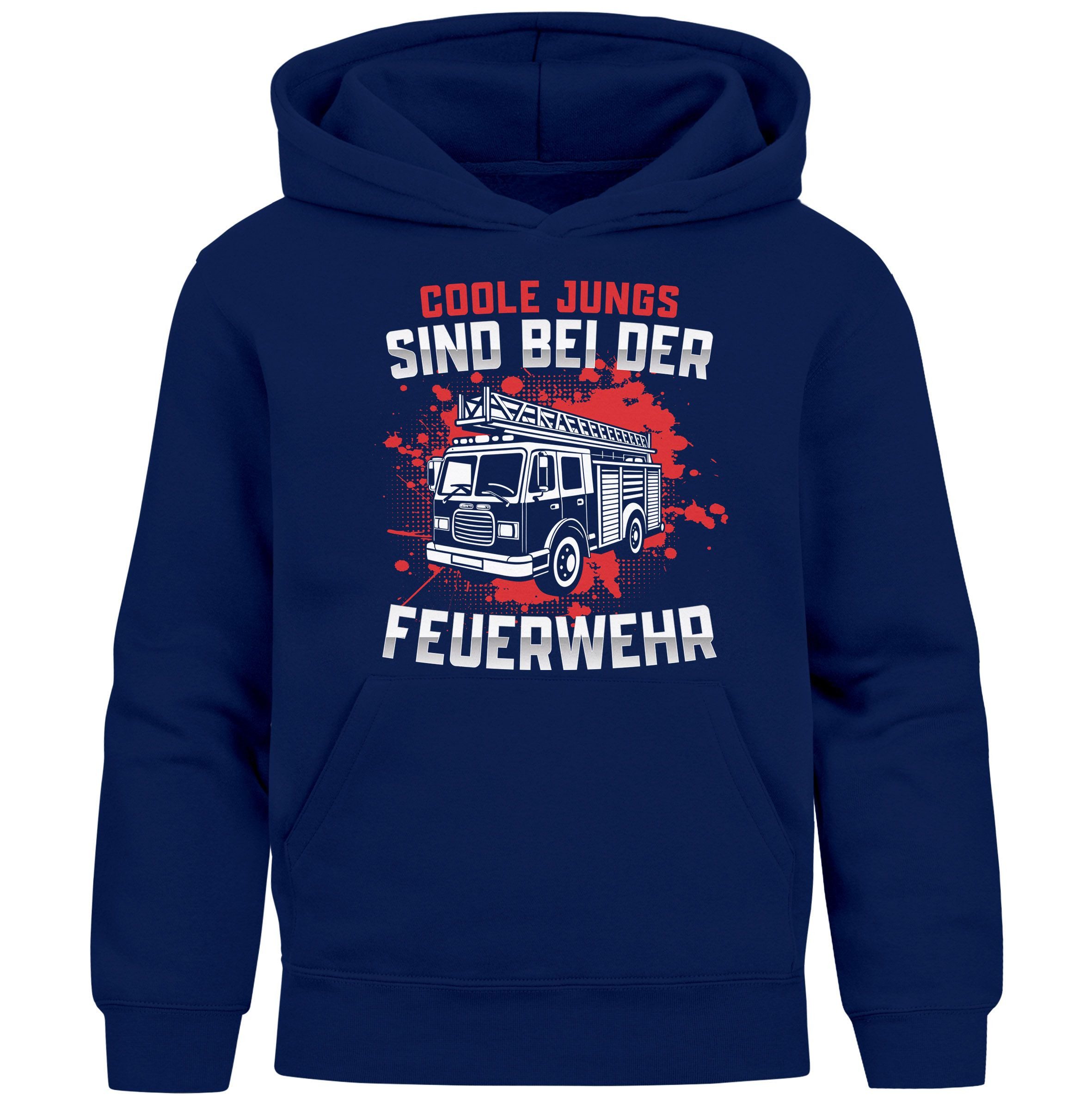 Hoodie Kinder Hoodie Jungen Feuerwehr Löschzug Spruch lustig Coole Jungs
