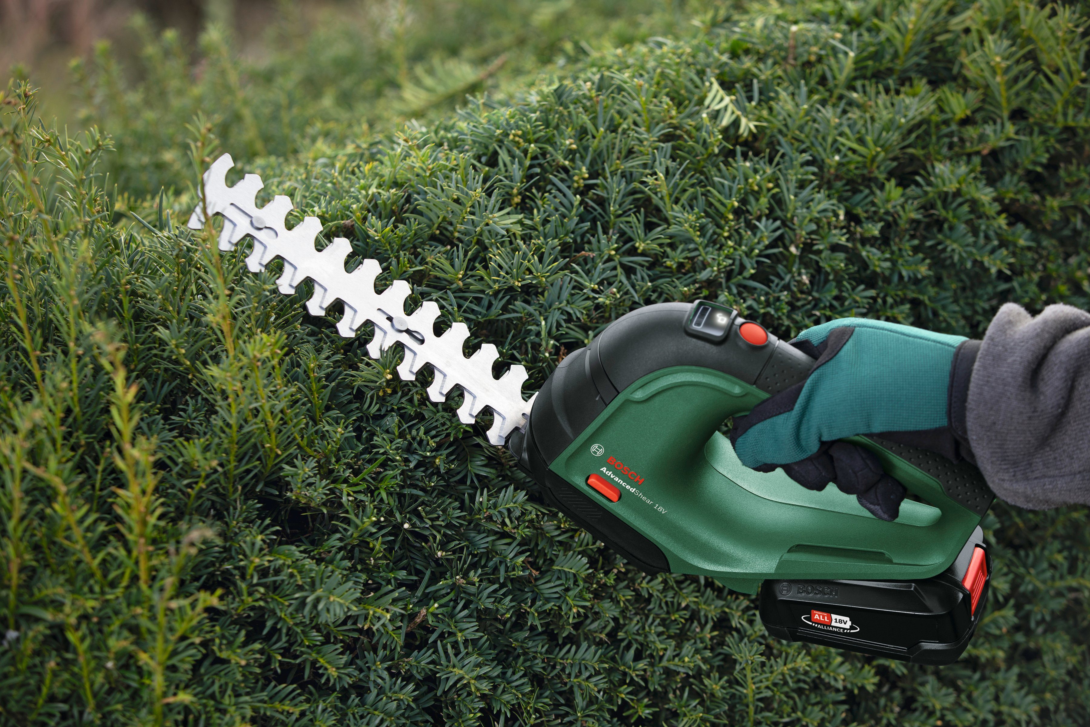 Bosch Home & Garden Akku-Gras- und Strauchscherenset AdvancedShear 18V-10, (Set), 10/20 cm, mit Akku und Ladegerät