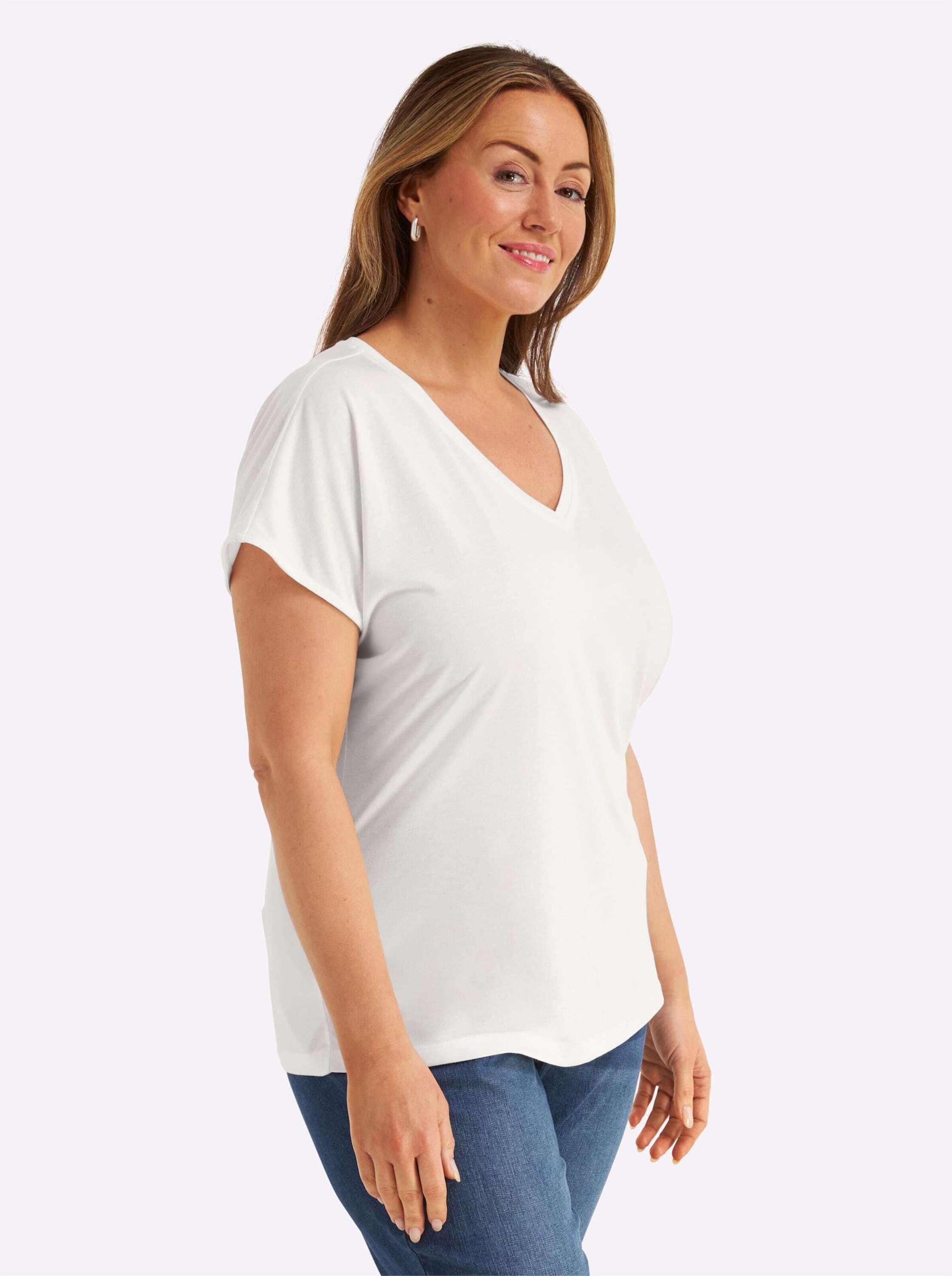 Sheego T-Shirt Halbarmshirt Kurzarm