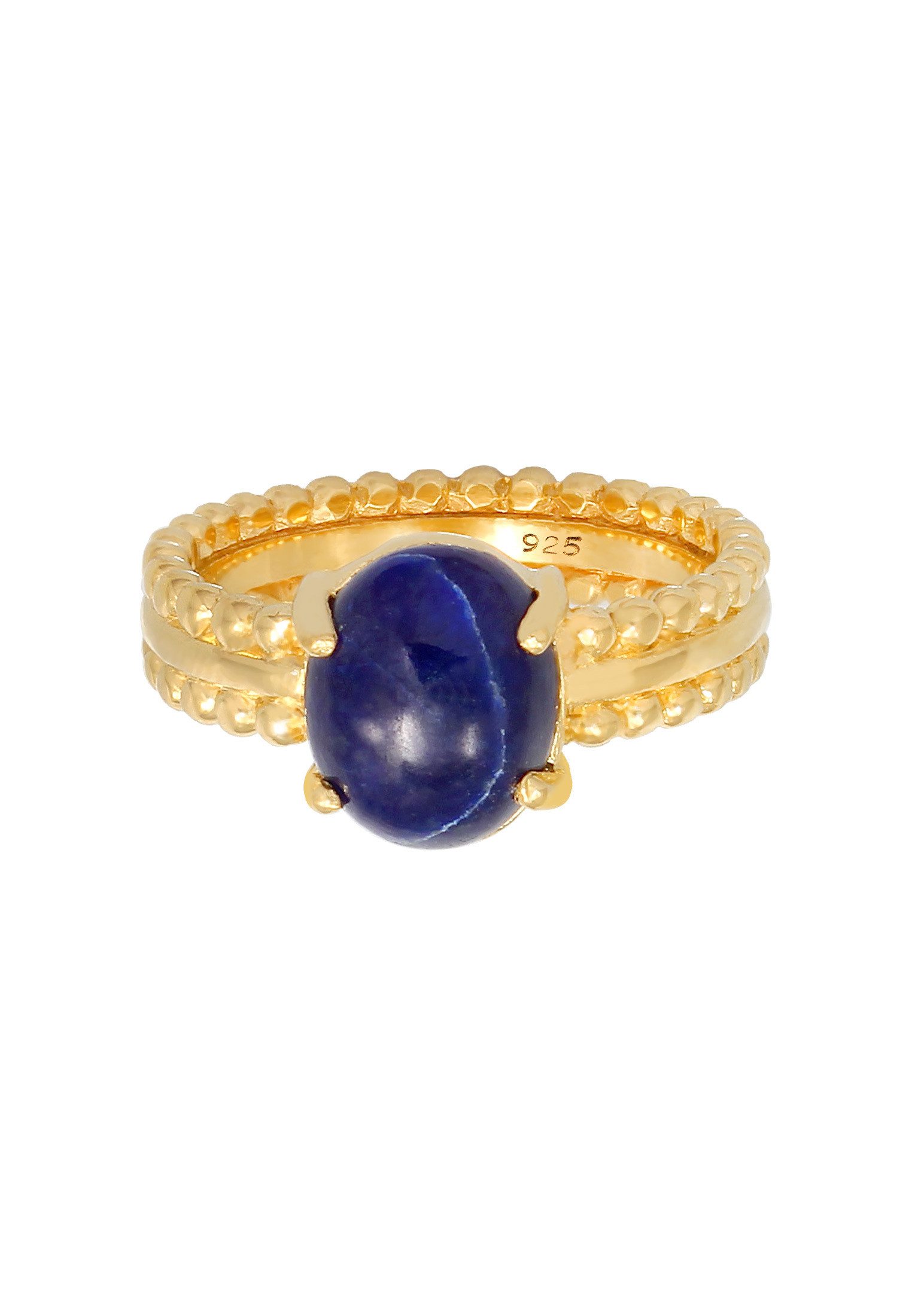 Elli Premium Fingerring Labis Lazuli Edelstein Oval 925 Silber günstig online kaufen