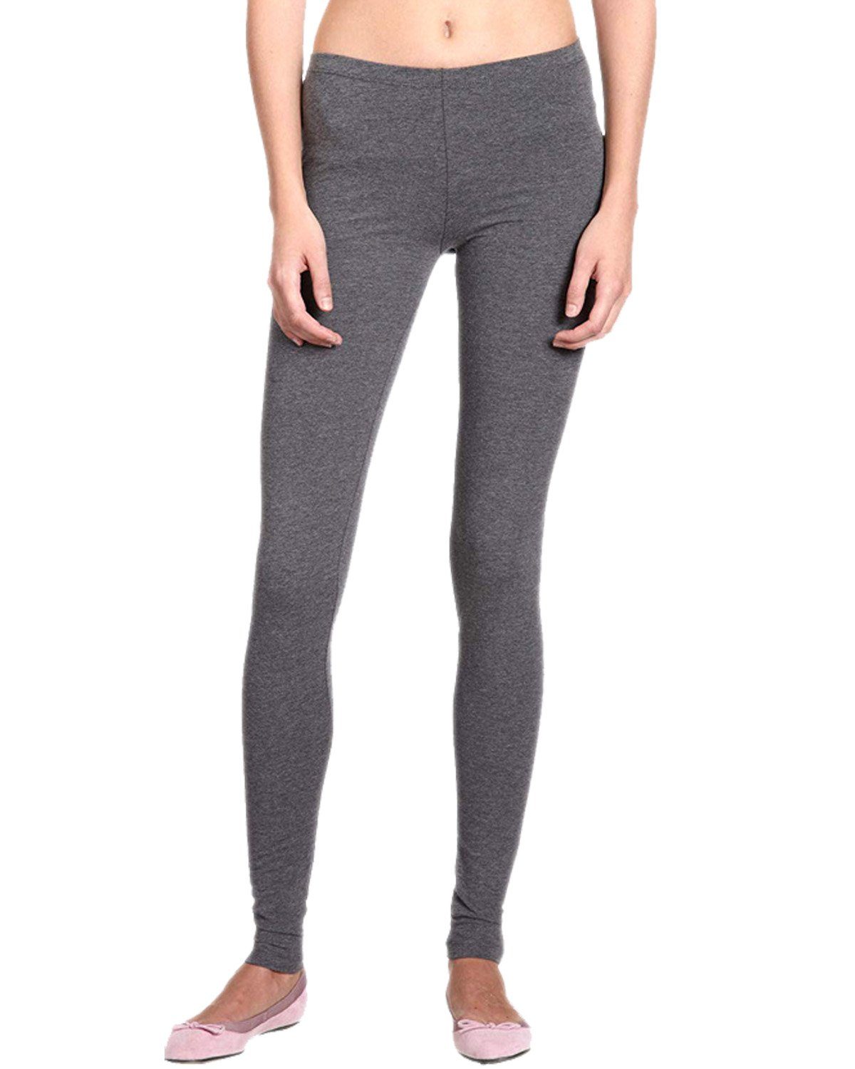 Dark ONLY 3er in Grey Pack Unifarben, Leggings 3x Bund, elastischer