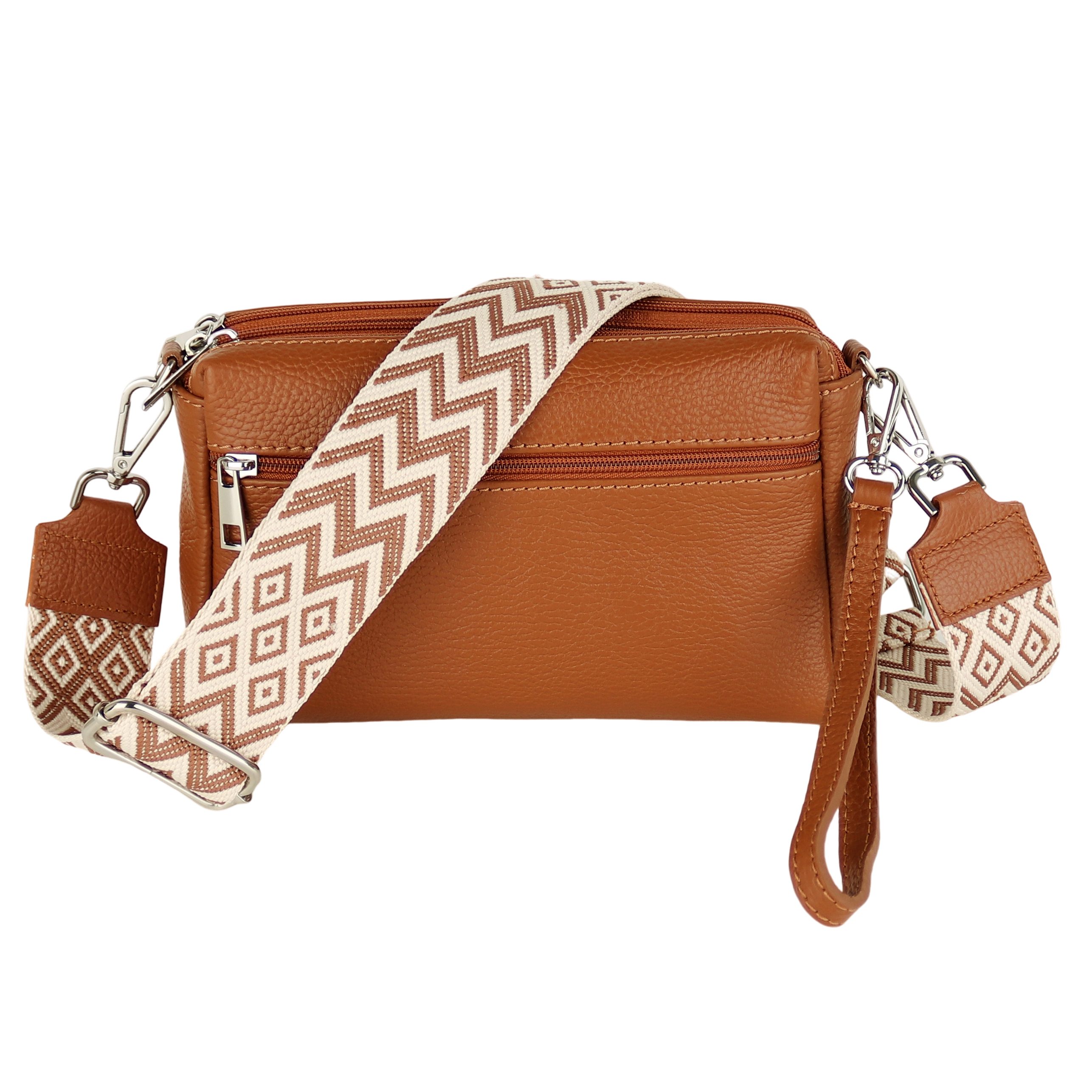 MIRROSI Umhängetasche Damen Crossbody Bag, aus Echtleder,Made in Italy (ver günstig online kaufen