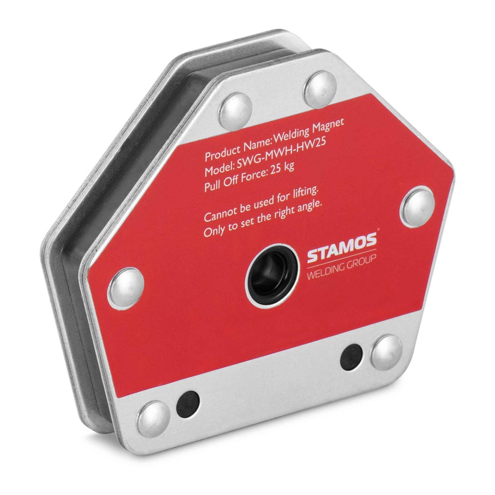 Stamos Welding Group Magnet-Schweißwinkel Magnetschweißwinkel Schweißmagnet Magnetwinkel 25 kg | Anschlagwinkel