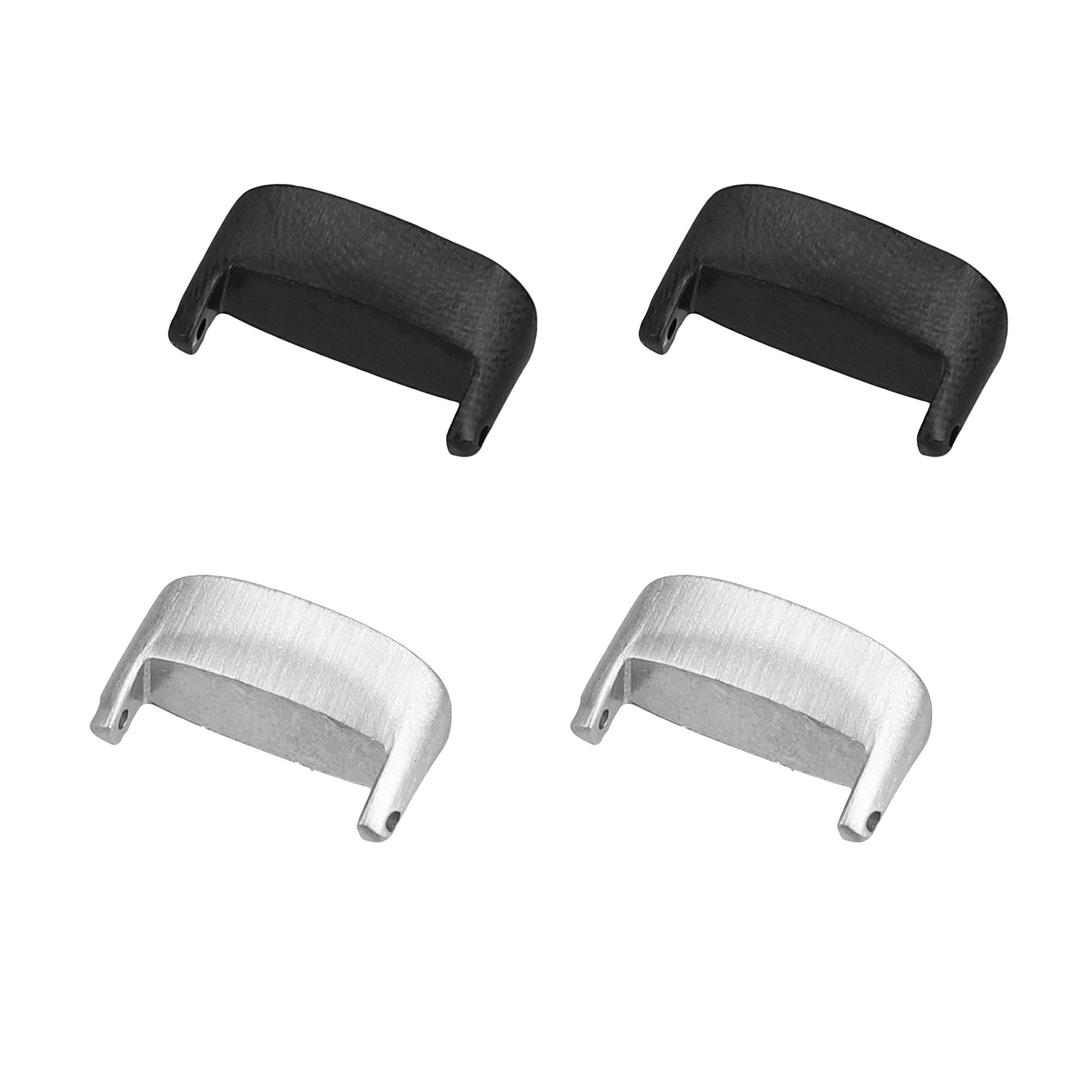 4x 12mm Metall Adapter für Fitbit Inspire 3 Smartwatch