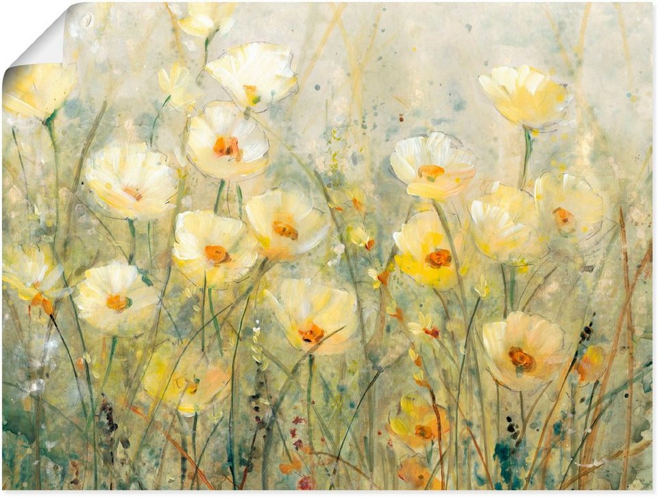 Artland Wandbild Sommer in voller Blüte I, Blumenwiese (1 St), als Alubild,  Leinwandbild, Wandaufkleber oder Poster in versch. Größen