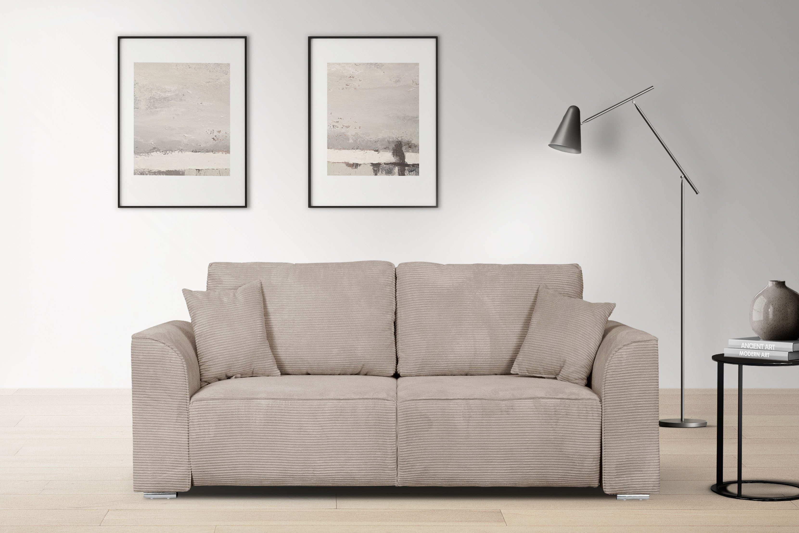 OTTO home 2-Sitzer "BEATRICE, erhältlich in trendigen Stoffoptionen, B/T/H: günstig online kaufen