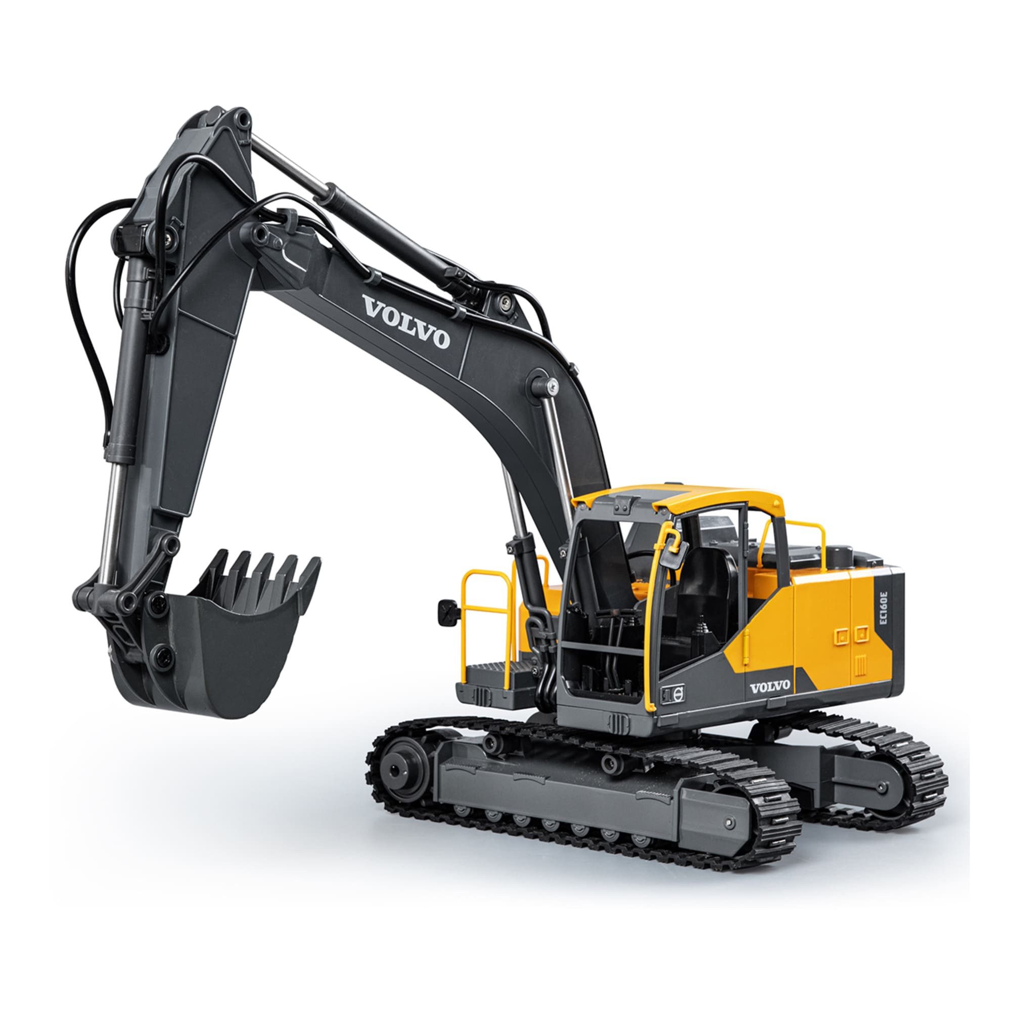 Robitronic RC-Bagger Double E Volvo EC160E RC Bagger 1:16 RTR 3in1 mit Metallgetriebe RTR