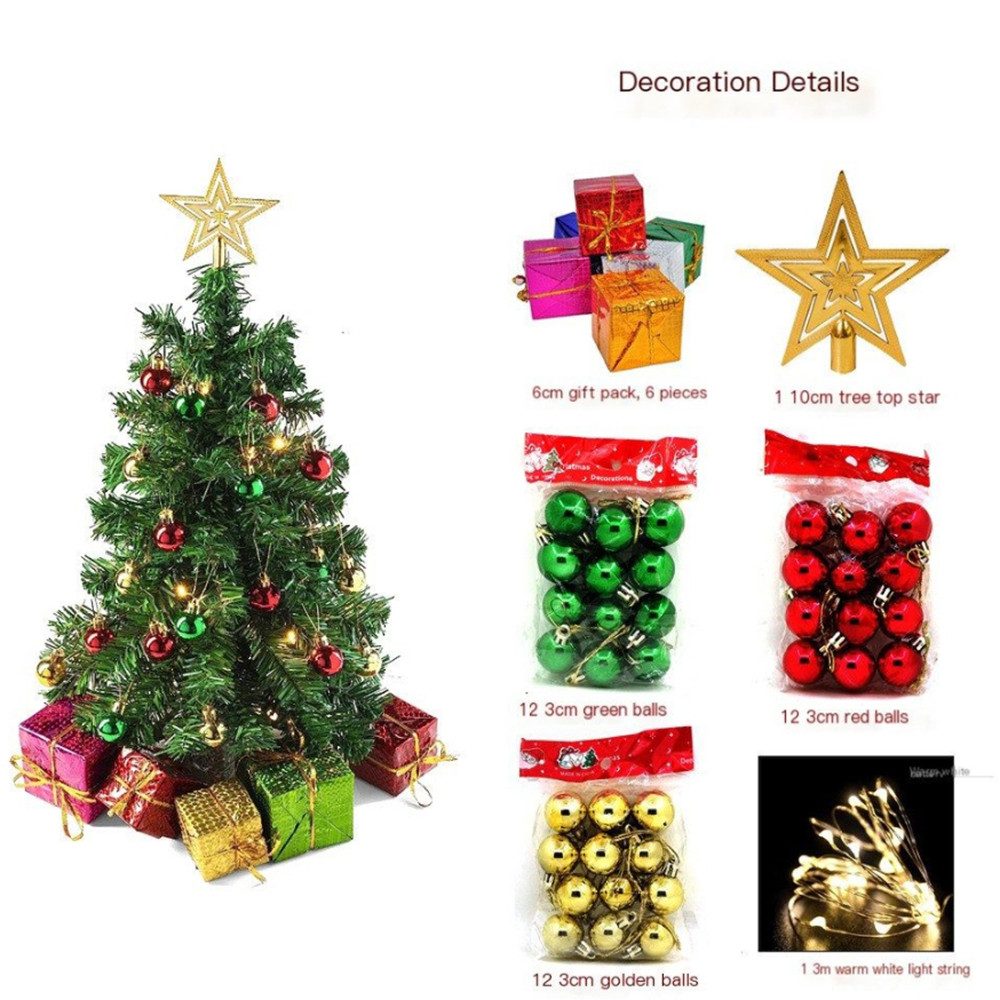 Coonoor Künstlicher Weihnachtsbaum 45cm Mini Weihnachtsbaum,künstlich Weihn günstig online kaufen