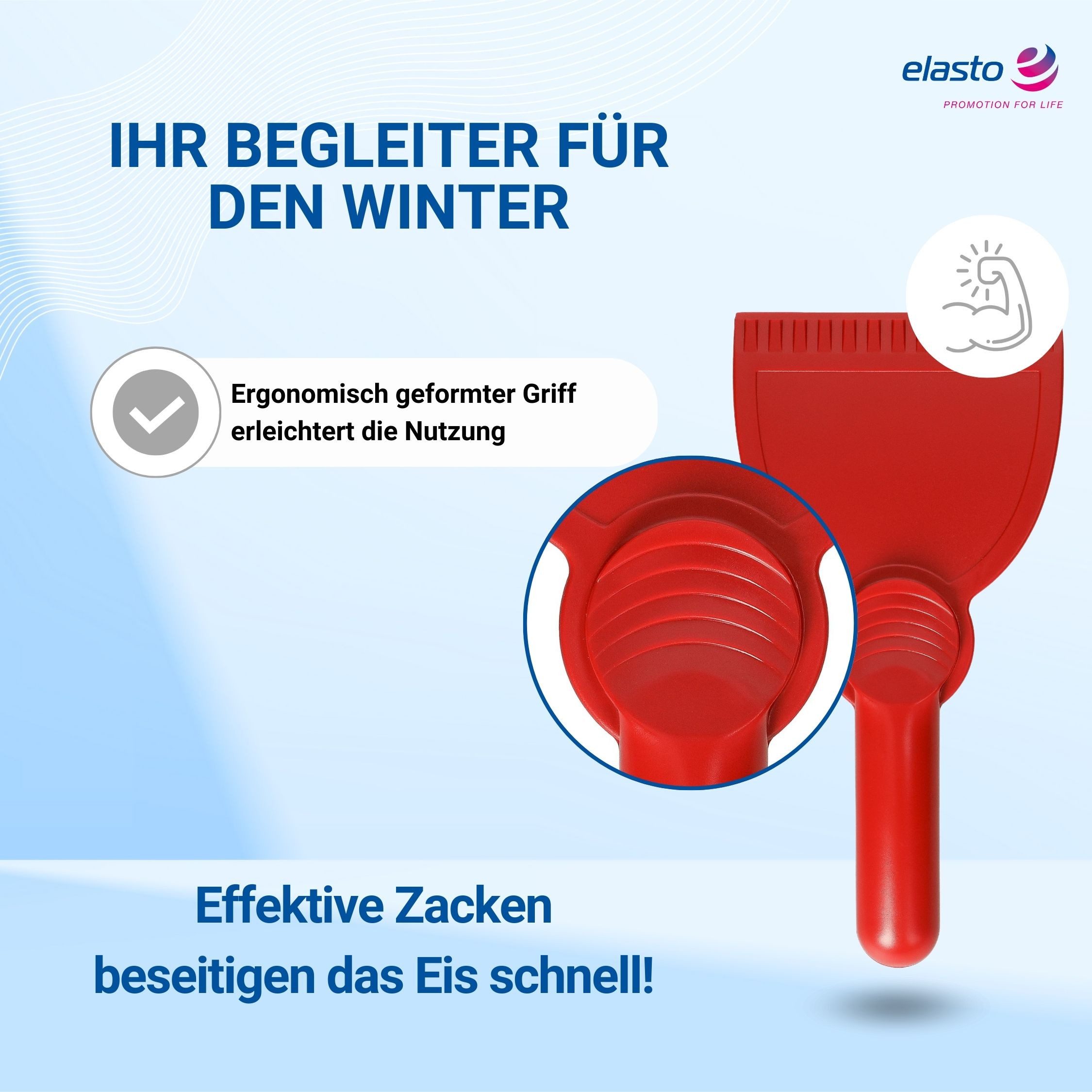 elasto Eiskratzer Auto Scheibenkratzer mit robustem Griff Winter Ice Scraper Eiskratzer Auto, Scheibenkratzer, Scheibenkratzer Auto, Ice scraper