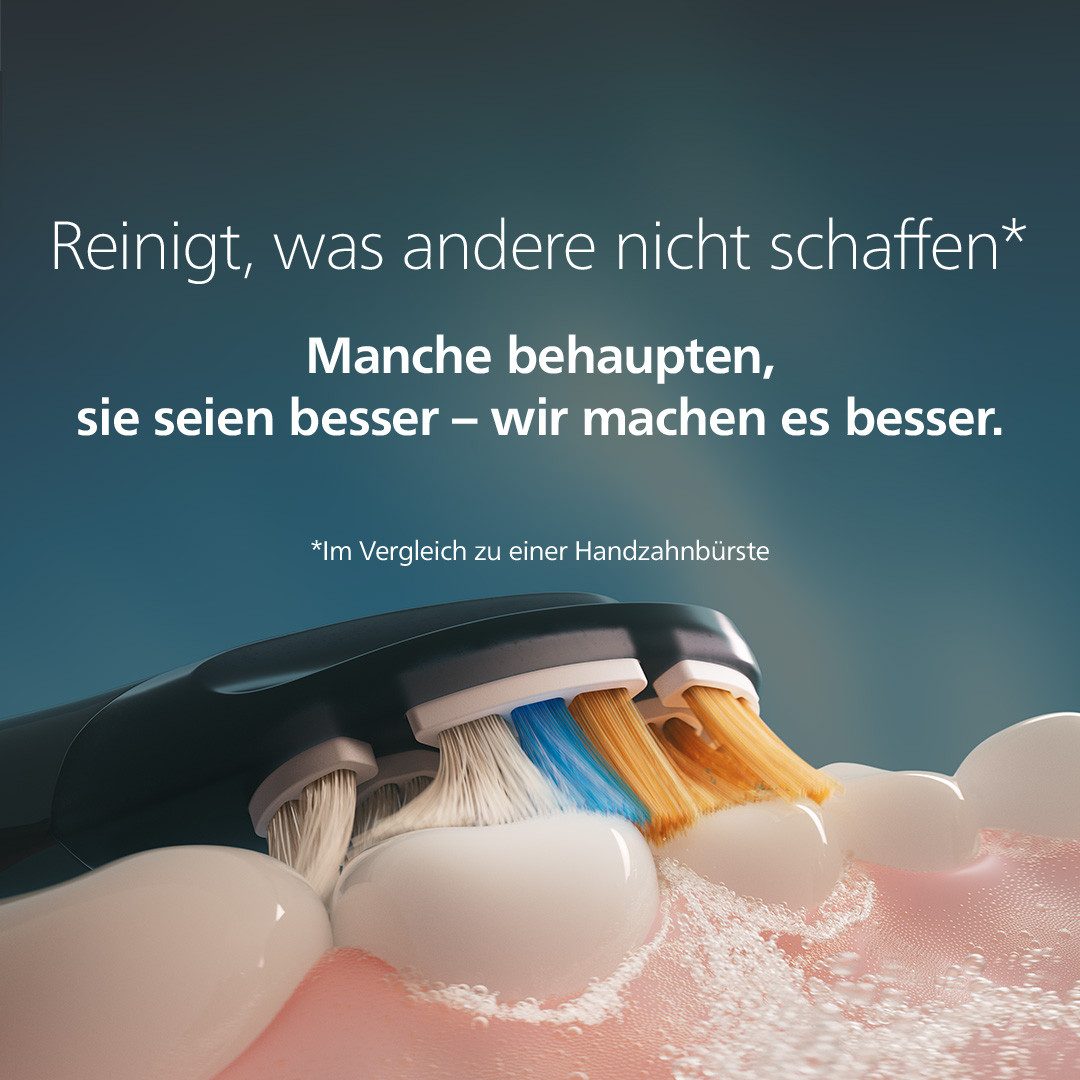 Philips Sonicare Elektrische Zahnbürste DiamondClean 8500 HX8513/11, Aufsteckbürsten: 1 St. – Bild 2 von 5