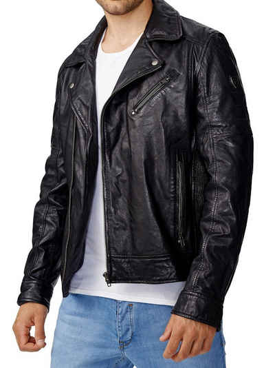 Tazzio Lederjacke 19708 Echtleder Jacke im Biker-Look