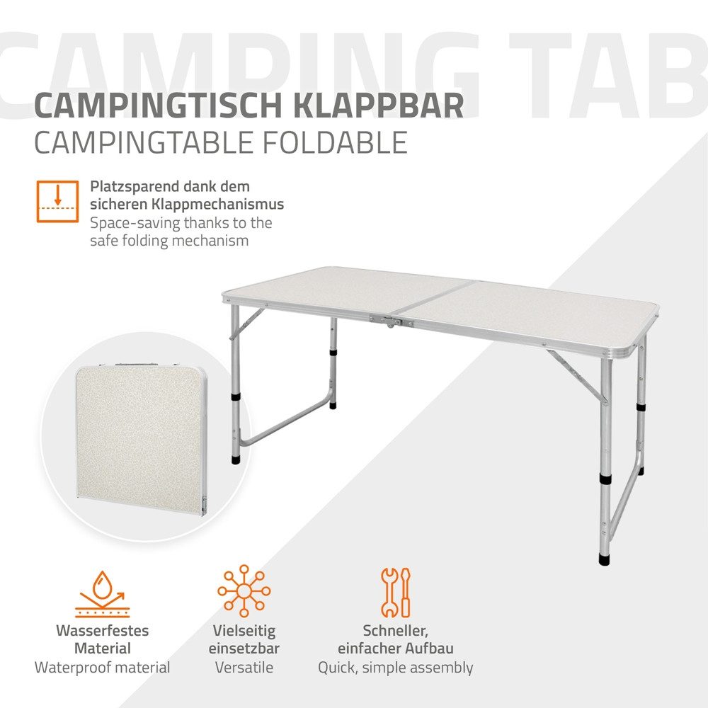 ECD Germany Campingtisch Gartentisch aus Aluminium günstig online kaufen