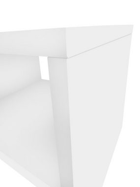 ERST-HOLZ Nachtkommode Weißer Nachttisch Buche Massivholz Nachtkonsole Beistelltisch, 90.20-K31W - Nachttisch Buche weiß