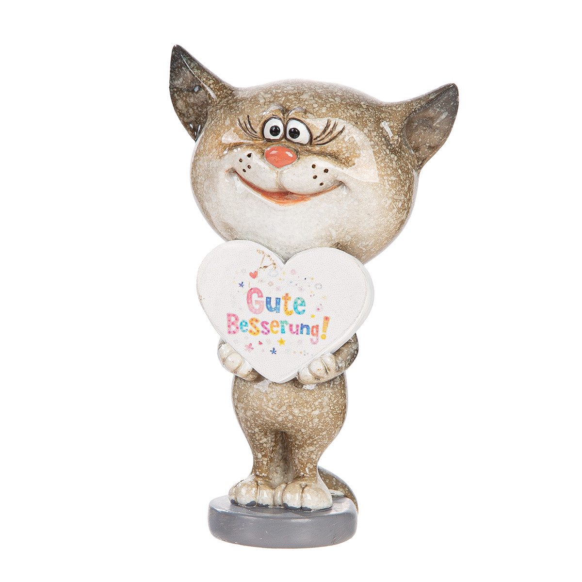 MF Comicfigur Genesungskatze Minka Dekofigur Gute Besserung Geschenkbox (1 St)