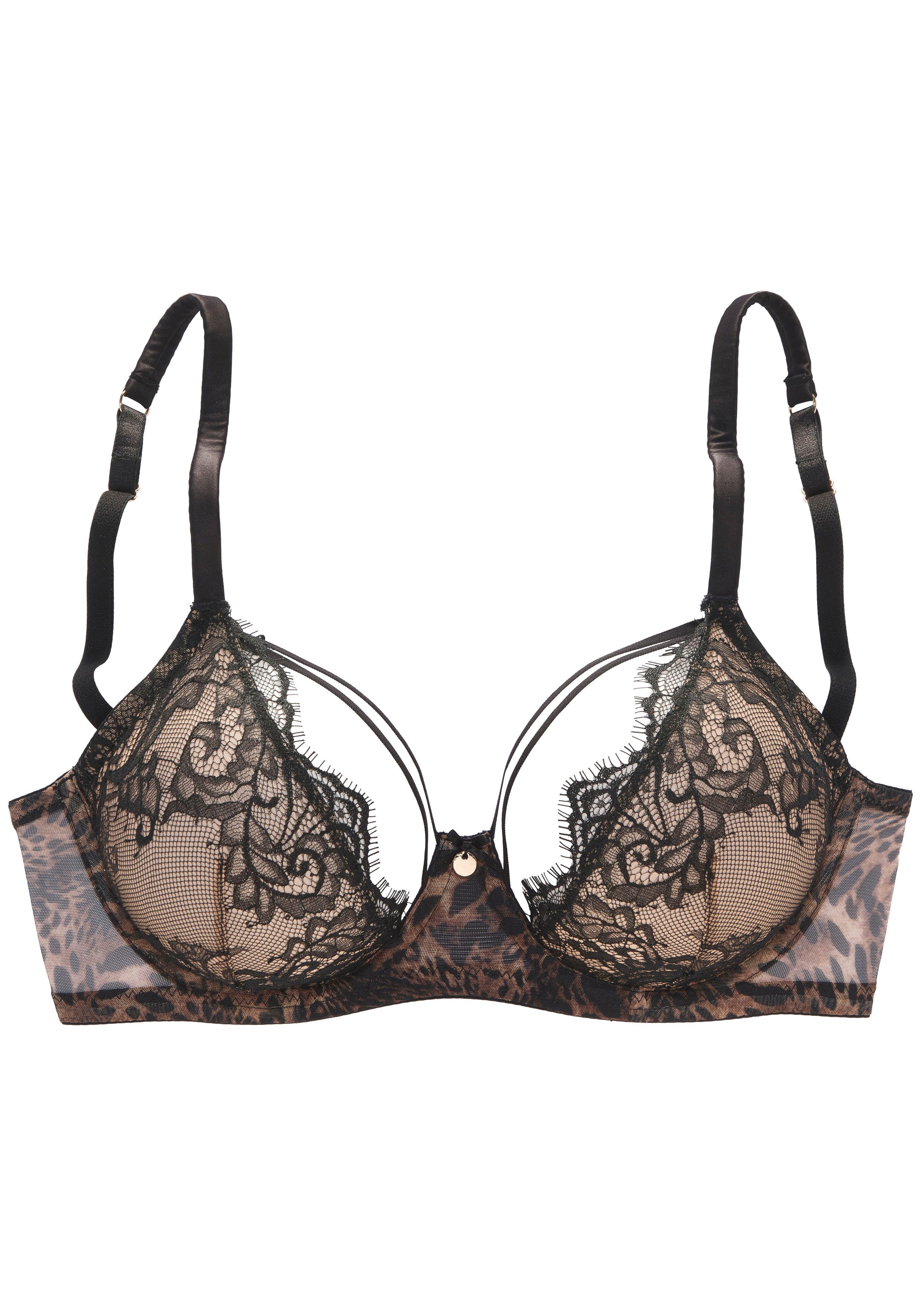 LASCANA Bügel-BH mit verführerischem Bänderdetail, verführerische Dessous, Reizwäsche