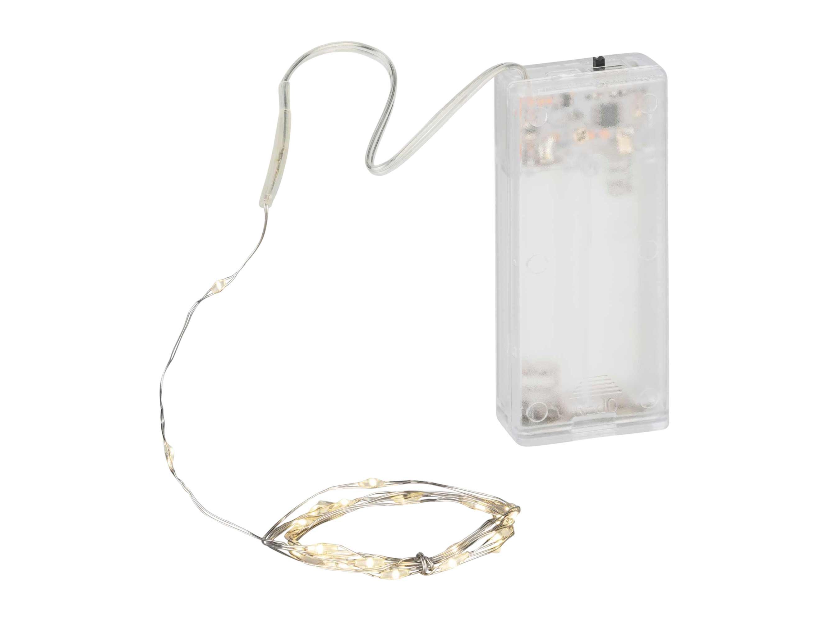 Coen Bakker Deco BV LED-Lichterkette Silver Wire, Batterie Draht silber 0,9 günstig online kaufen