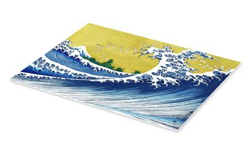Posterlounge Forex-Bild Katsushika Hokusai, Der Fuji am Meer, Wohnzimmer Maritim Malerei