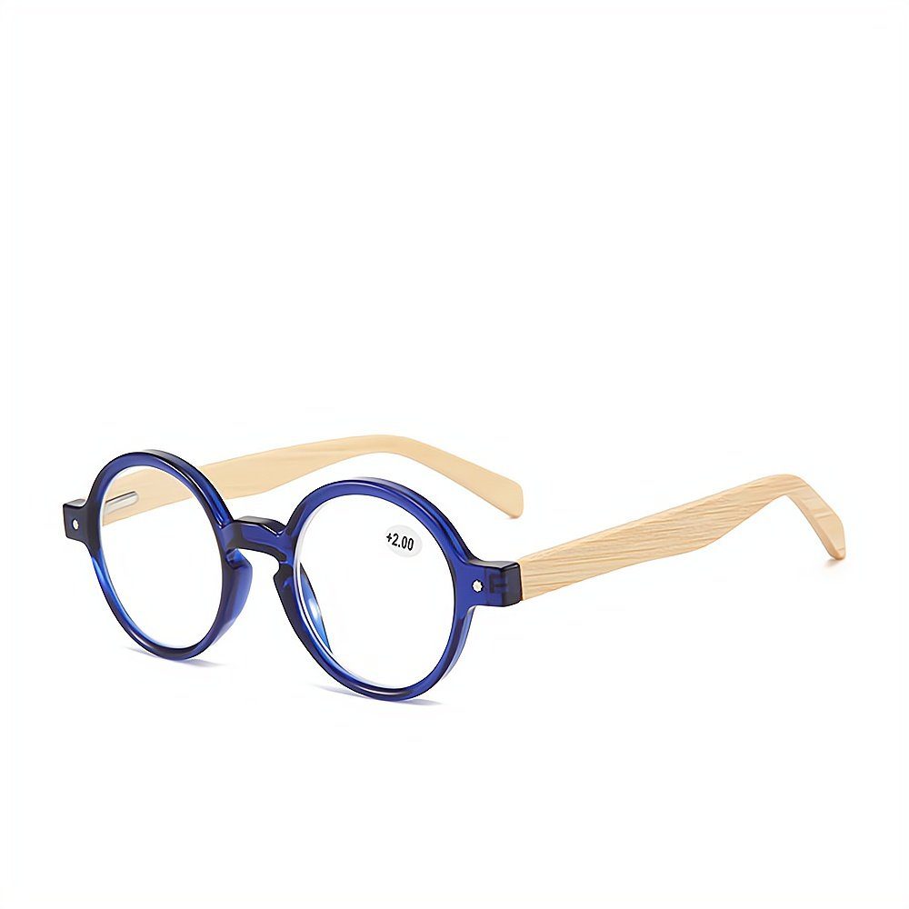 PACIEA Lesebrille Mode anti bedruckte presbyopische blaue Rahmen Gläser