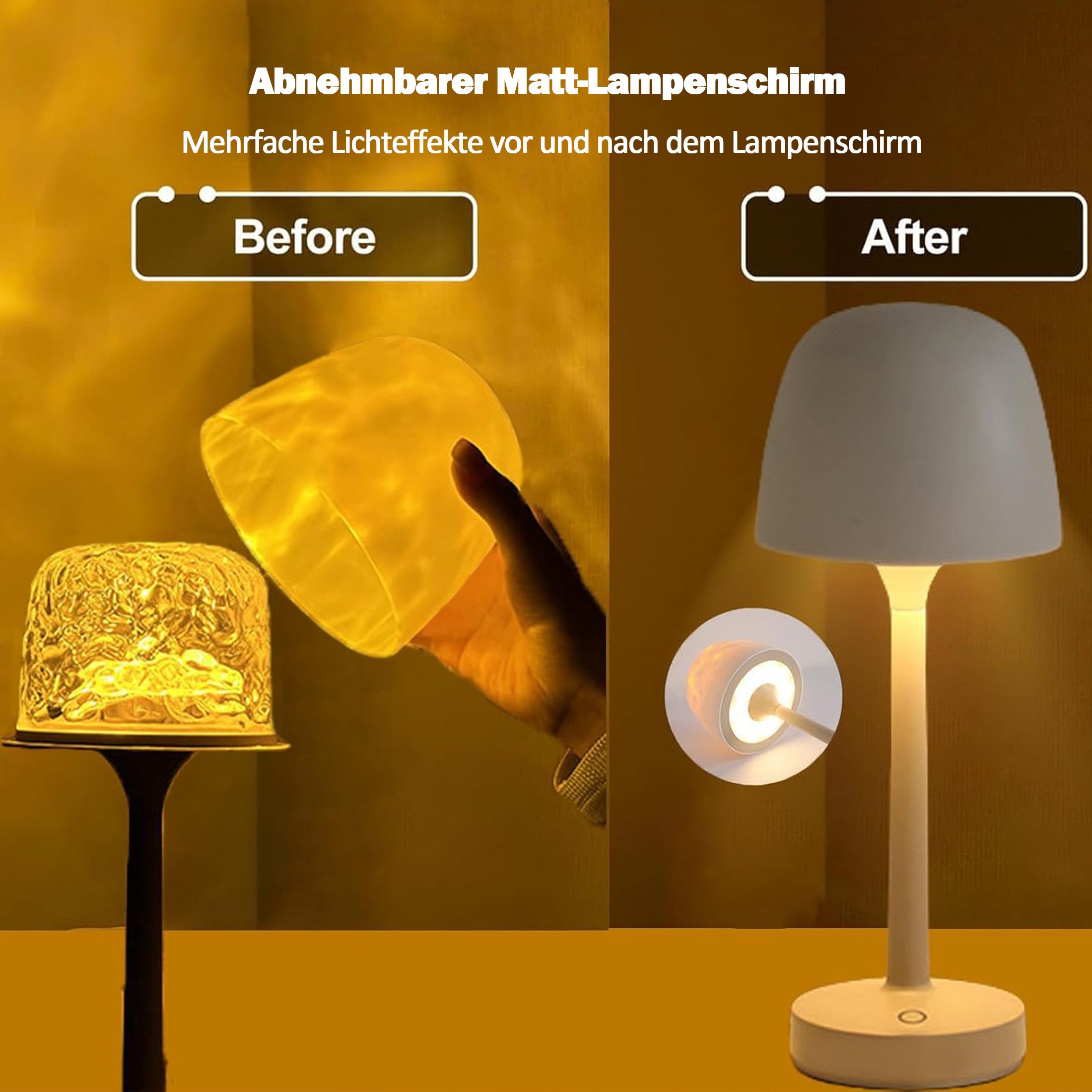 OYLCDI LED Nachttischlampe Akku-Betriebene Ozean-Wellenlampe,16 Farben, dim günstig online kaufen