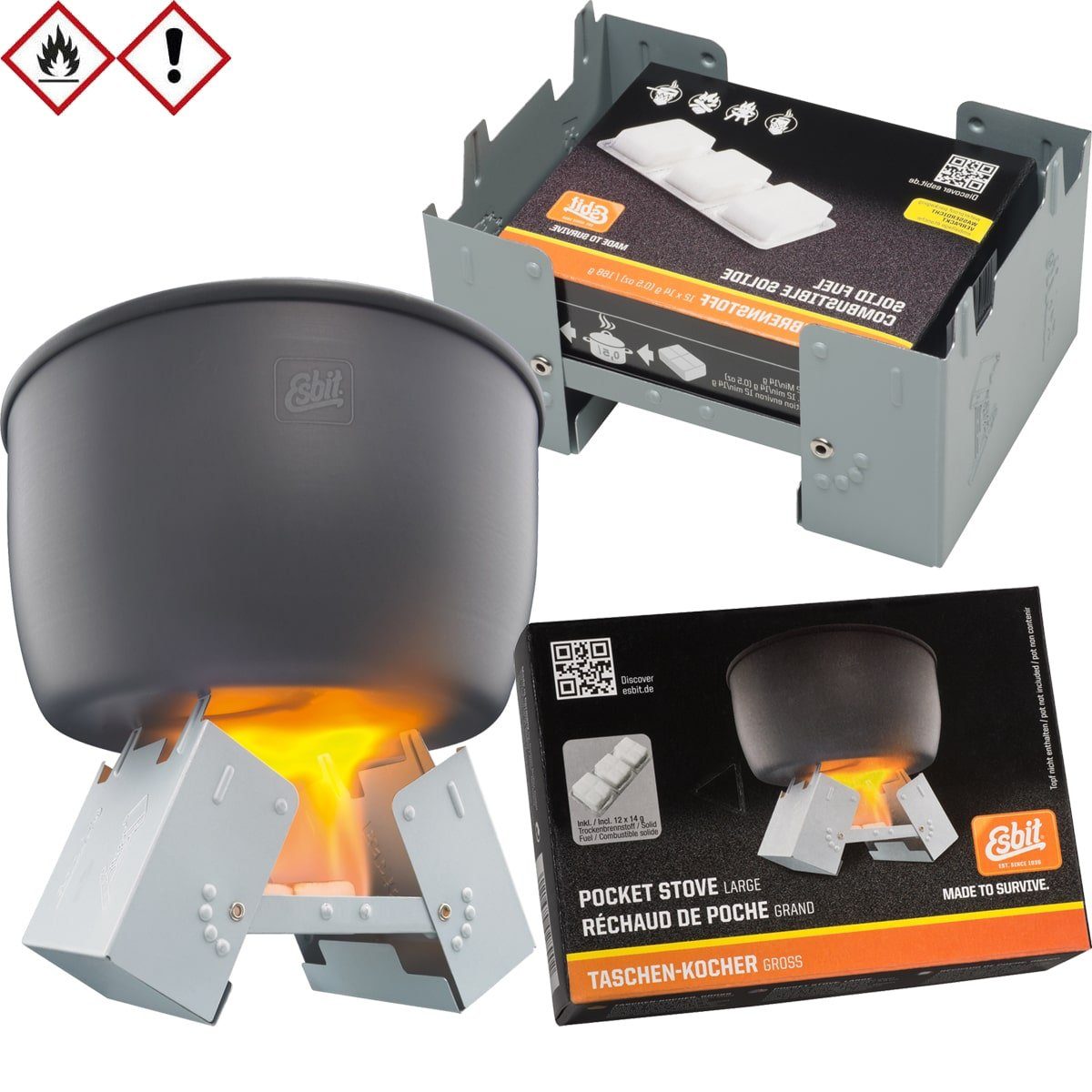 Esbit Gaskocher Esbit Taschenkocher mit Brennstoff