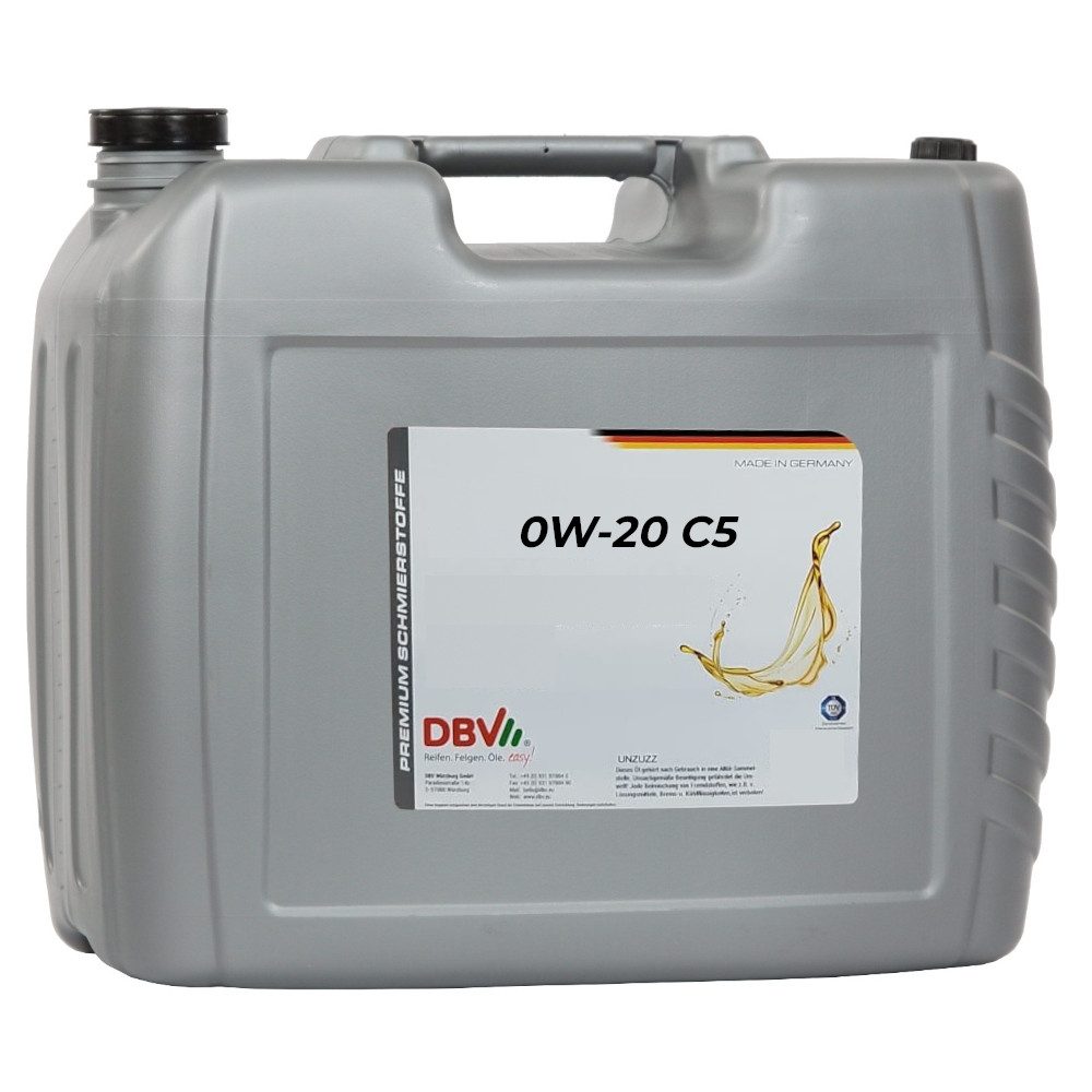 DBV Motoröl DBV 0W-20 Motorenöl 20-Liter-Kanister
