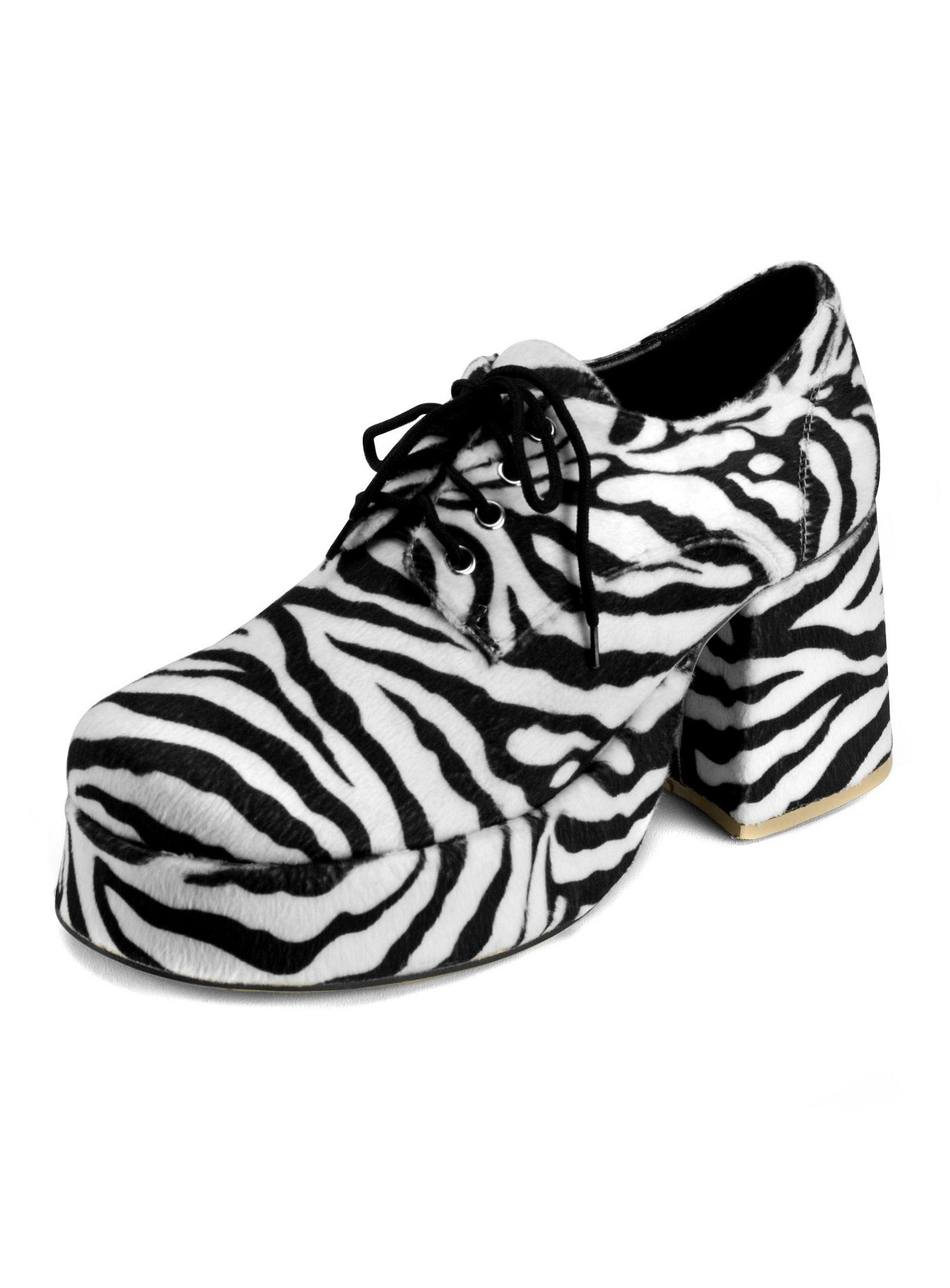 Pleaser Kostüm 70er Schuhe Herren Zebra