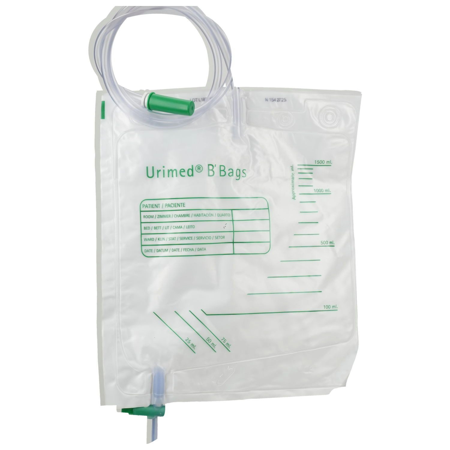 B. Braun Urinbeutel URINBEUTEL unsteril 1,5 l m.Ablauf Antirefluxvent.