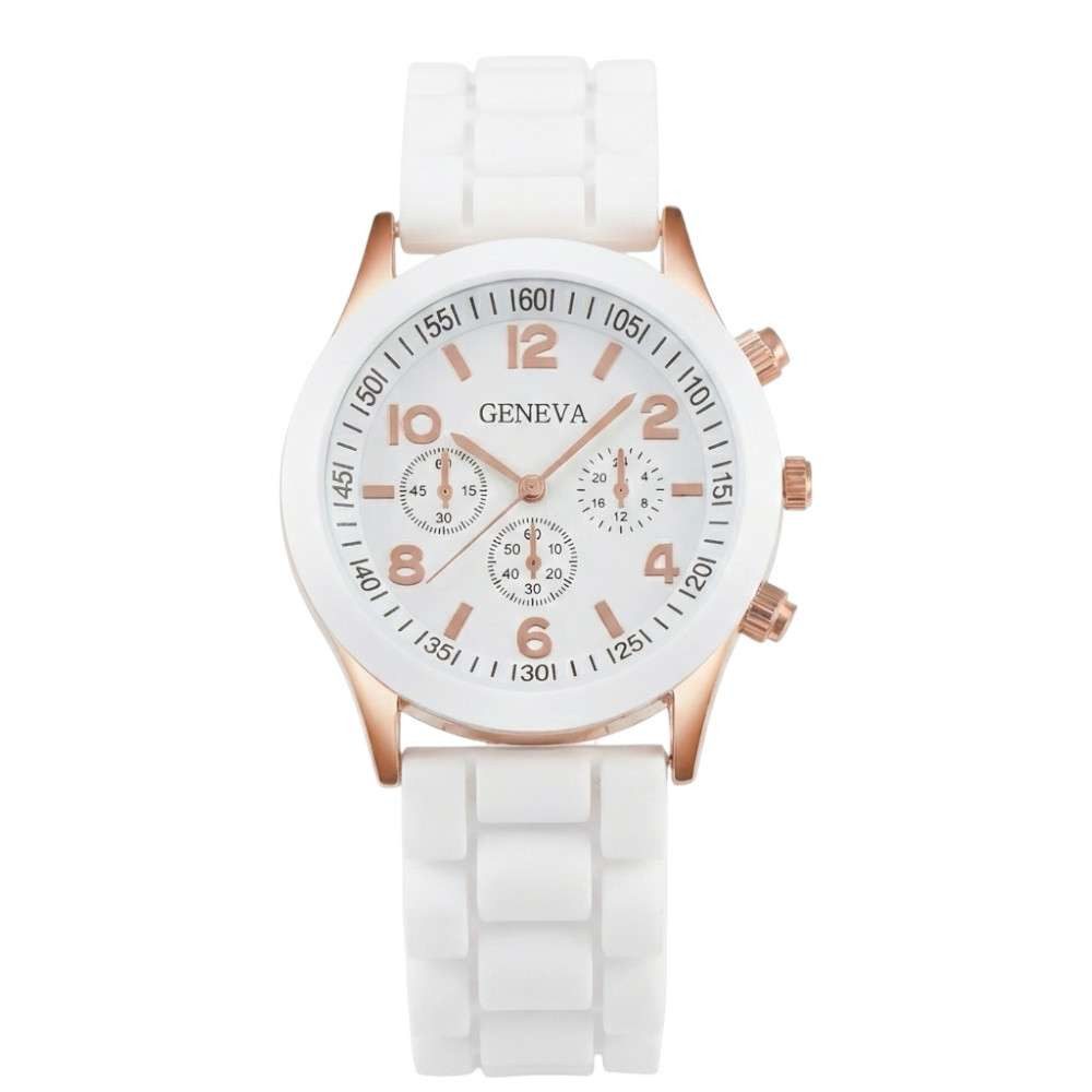 Taffstyle Quarzuhr Damenuhr mit Silikonarmband und roségoldenem Gehäuse in günstig online kaufen