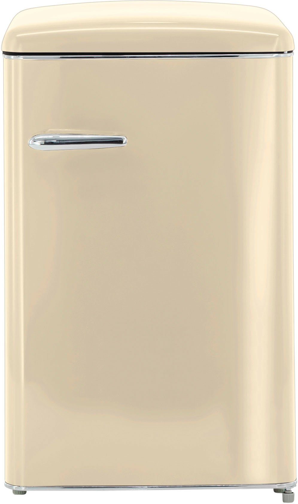 exquisit Kühlschrank RKS120-V-H-160F magnolienweiss, 89,5 cm hoch, 55 cm breit