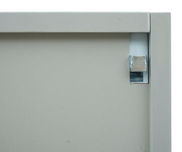 MCW Badezimmerspiegelschrank MCW-B19b-80 mit Ablageflächen, Hochglanz-Optik