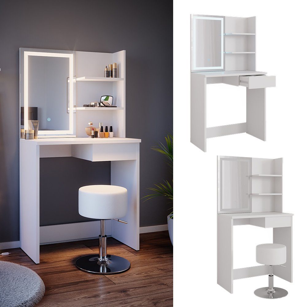Vicco Schminktisch Dekos, Weiß, 75 cm günstig online kaufen