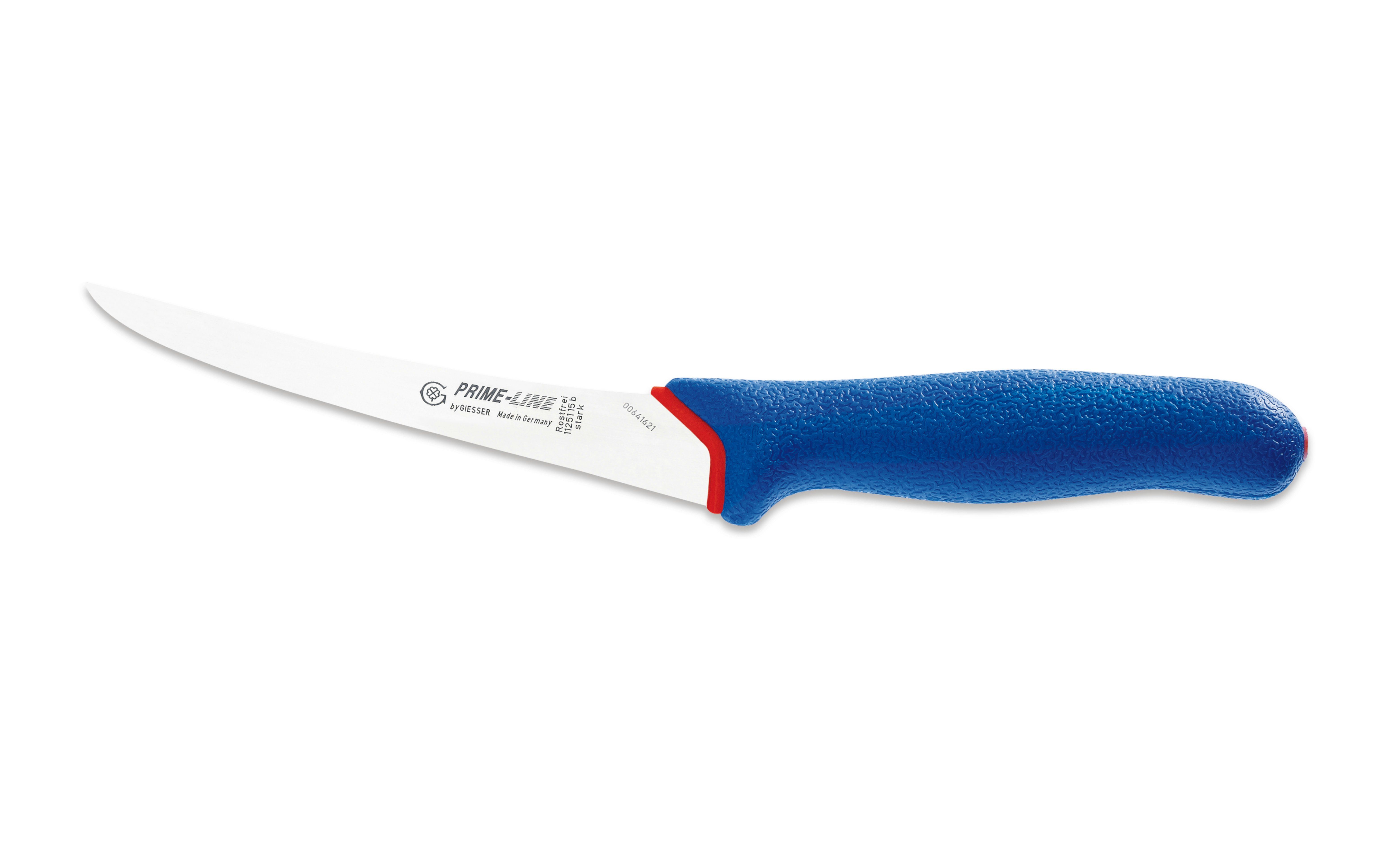 Giesser Messer Ausbeinmesser Fleischermesser 11250 13/15, weicher rutschfest, Griff PrimeLine, blau