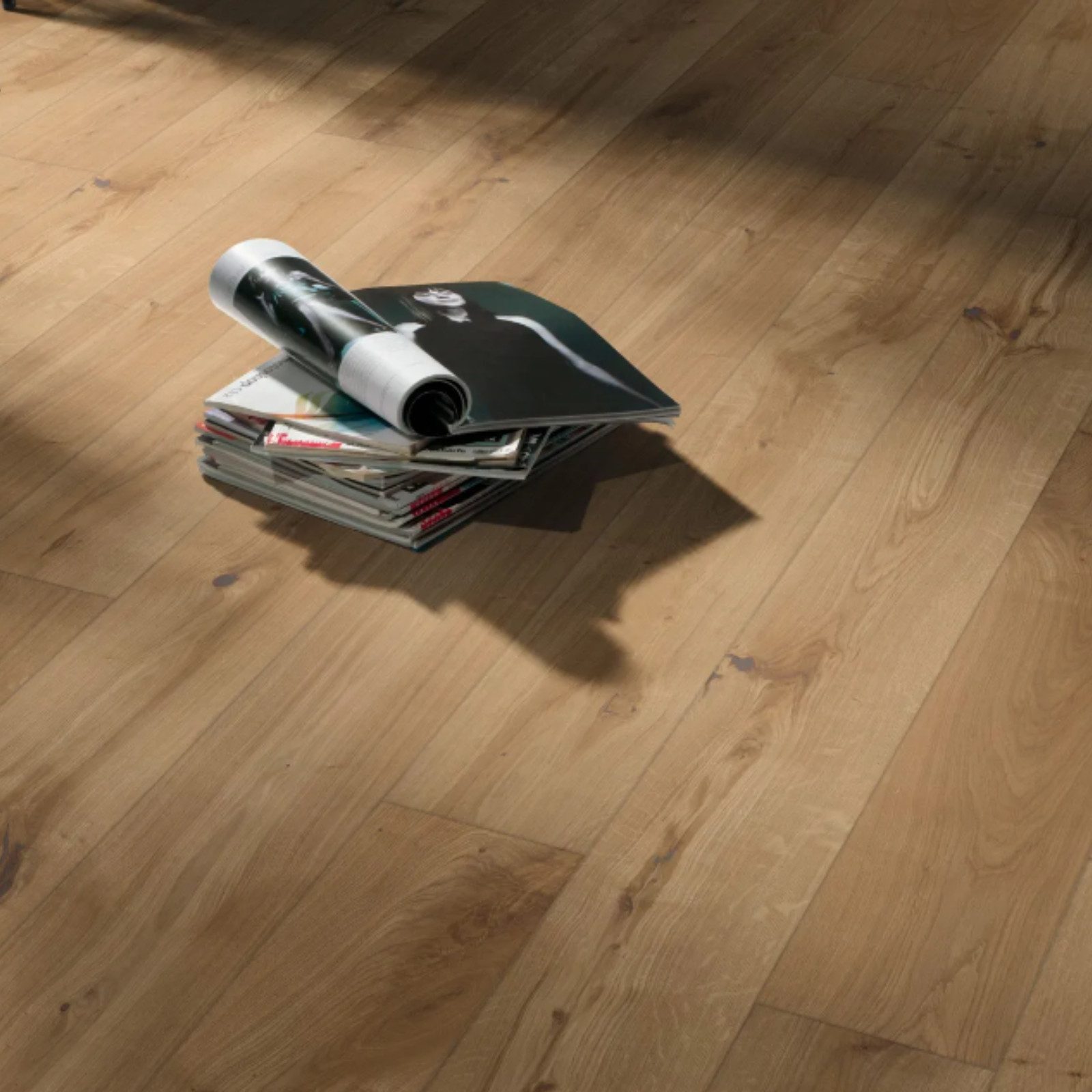 HORI Parkett HORI Parkett Eiche, Boden für Wohnräume, einfache Verlegung langlebig, 7 St., 7 Stück Pro Paket, 3-Schichtig, schwimmende Verlegung, vollflächige Verklebung