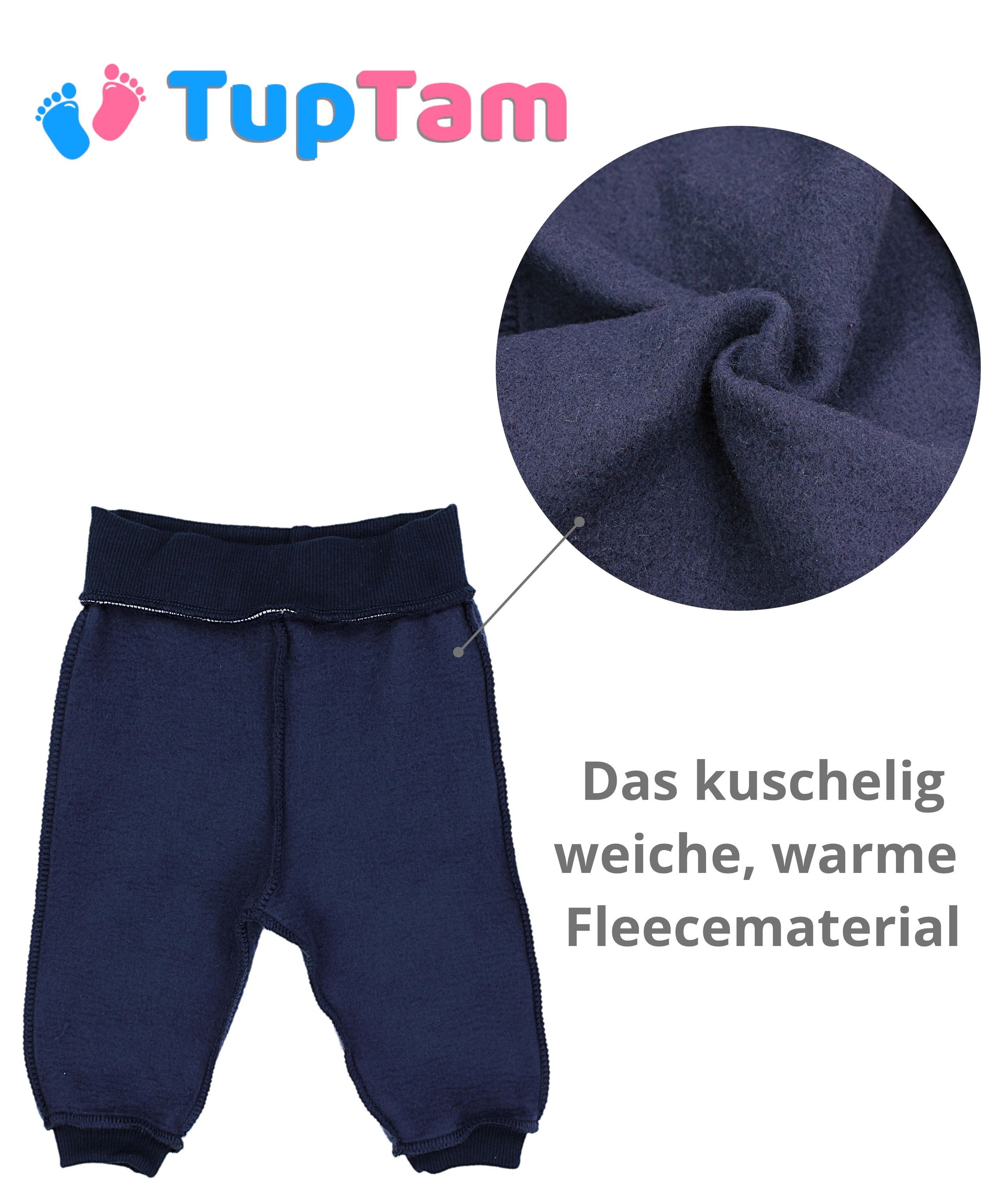TupTam Fleecehose Baby Jungen Hosen Babyhose Joggingshose Winter Warm 2er Pack
