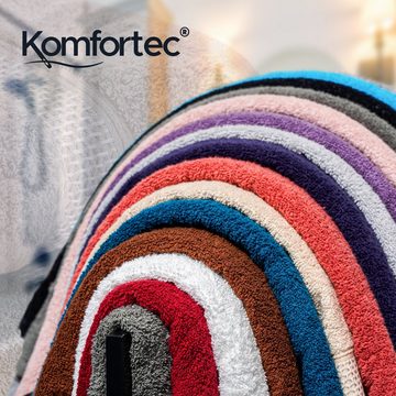 Komfortec Handtücher 100% Baumwolle, 470 g/m², Frottee (2-St), Badetücher 50x100 cm Set, Weich