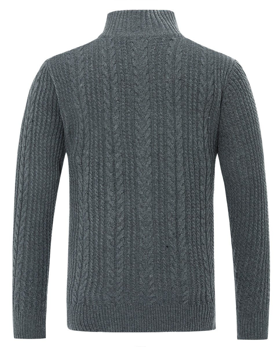 Allthemen Cardigan Herren Strickjacke mit Reißverschluss Grobstrick mit Ste günstig online kaufen