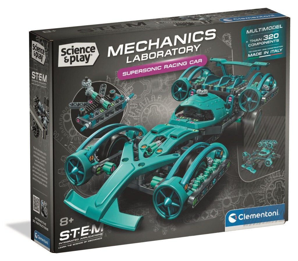 Clementoni® Spielzeug-Rennwagen Wagen Mechanics Rennbau Spielzeug