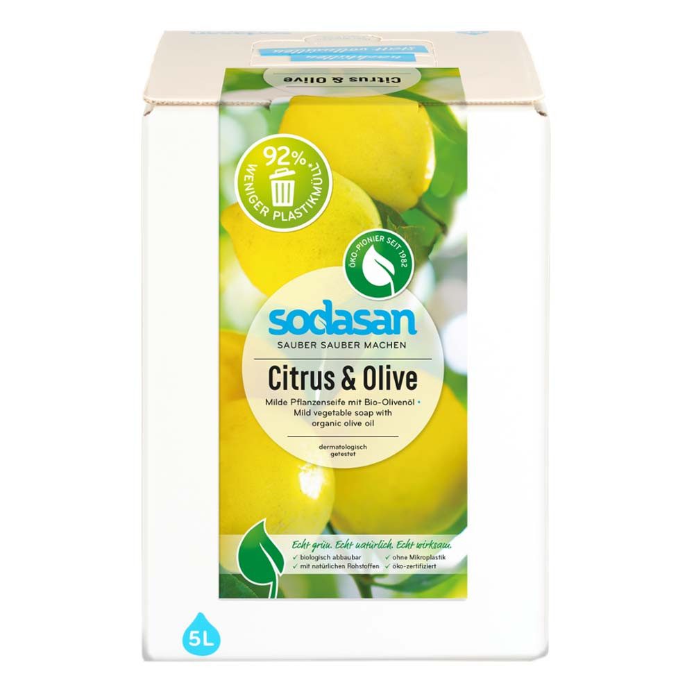 Sodasan Flüssigseife Liquid - Citrus & Olive Seife 5L